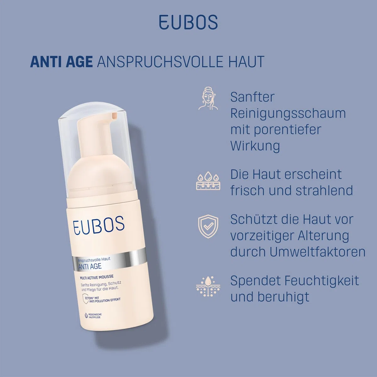 EUBOS ANTI AGE HYALURON MULTI ACTIVE MOUSSE 100 ML