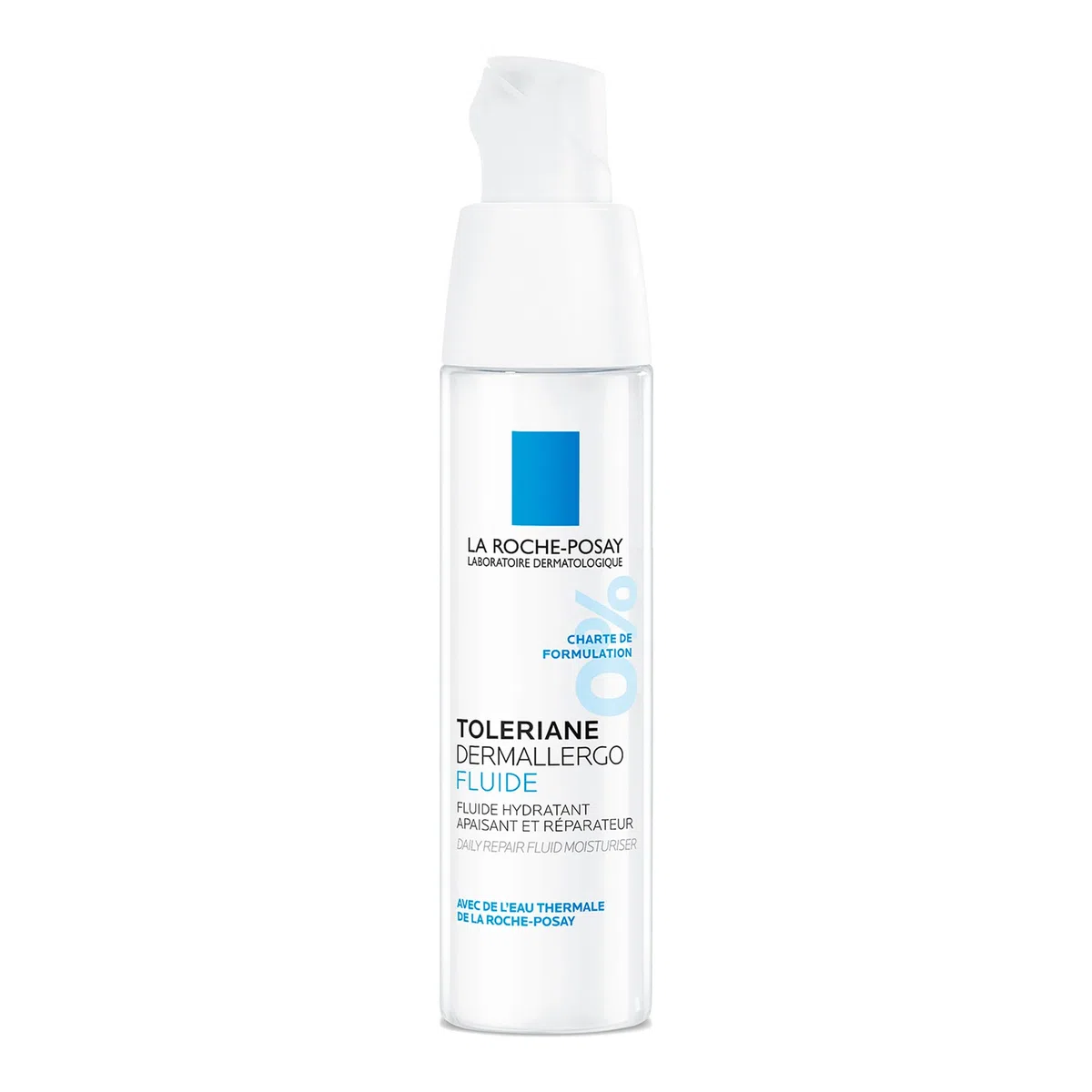 La Roche-Posay Toleriane Dermallergo, Fluido Viso e Occhi Lenitivo, Adatto a Pelli Allergiche, Azione Idratante, Formula con Sphingobioma, Neurosensine, Acqua Termale e Glicerina, 40ml