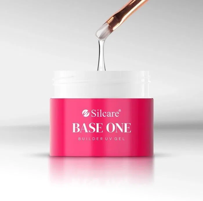 Silcare - 100G GRANDE FORMATO - Gel Uv monofasico CLEAR Trasparente per ricostruzione unghie, autolivellante facile da stendere, non brucia.