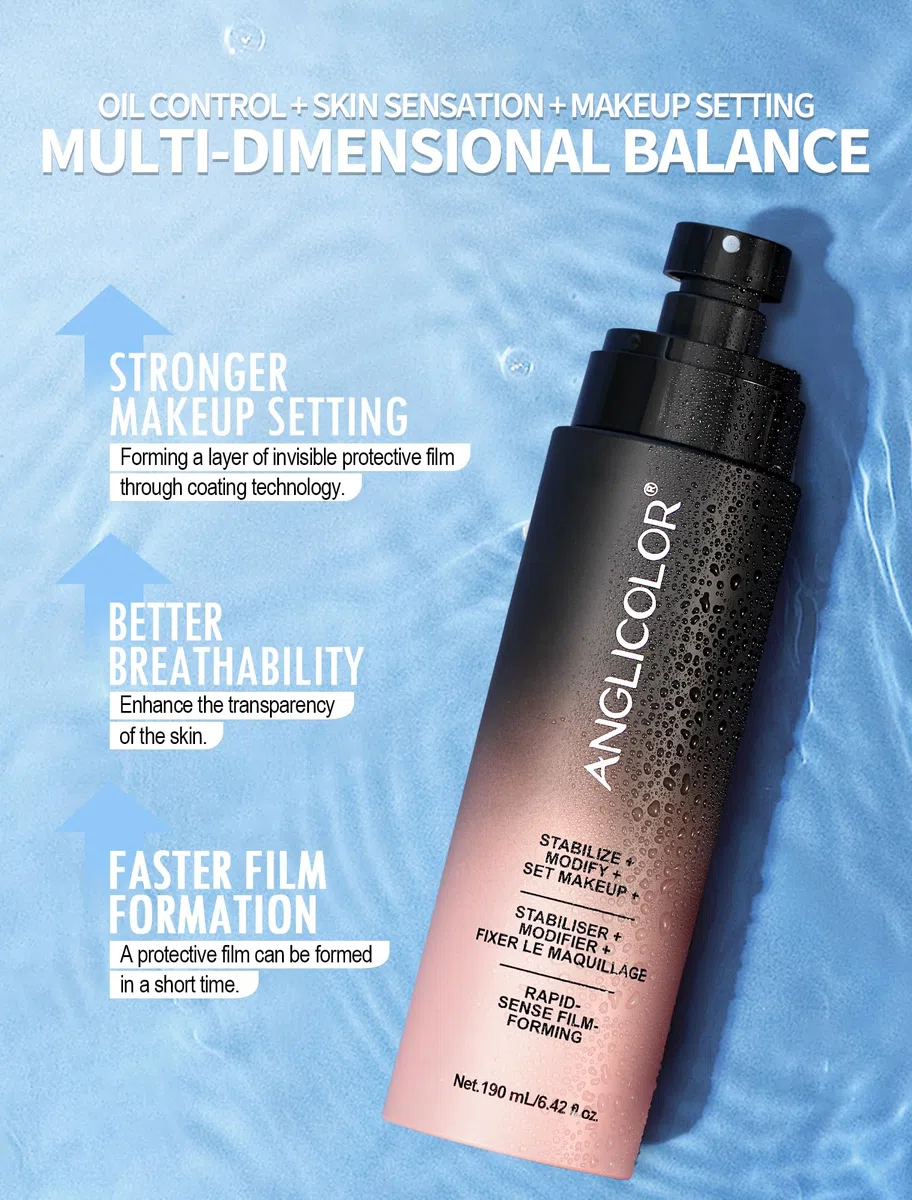 Anglicolor opaco spray fissante make up,setting spray,formazione di una pellicola ad asciugatura rapida in 15 secondi,nebbia ultra-fine,controllo dell'olio,trucco che dura fino a 16 ore (190ml)