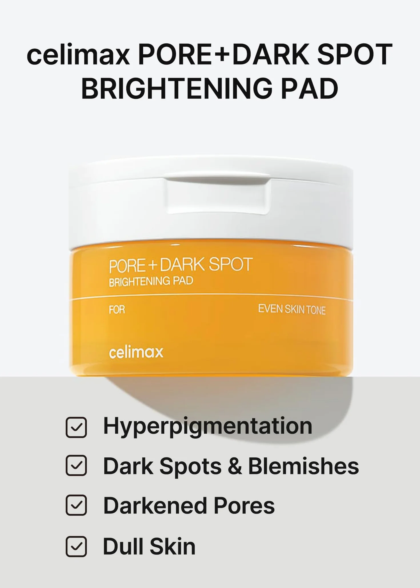 celimax Dischetti Esfolianti Illuminanti Per Pori Dilatati, Con Acido Ialuronico, Minimizzano I Pori, Non Irritanti (40 Dischetti)
