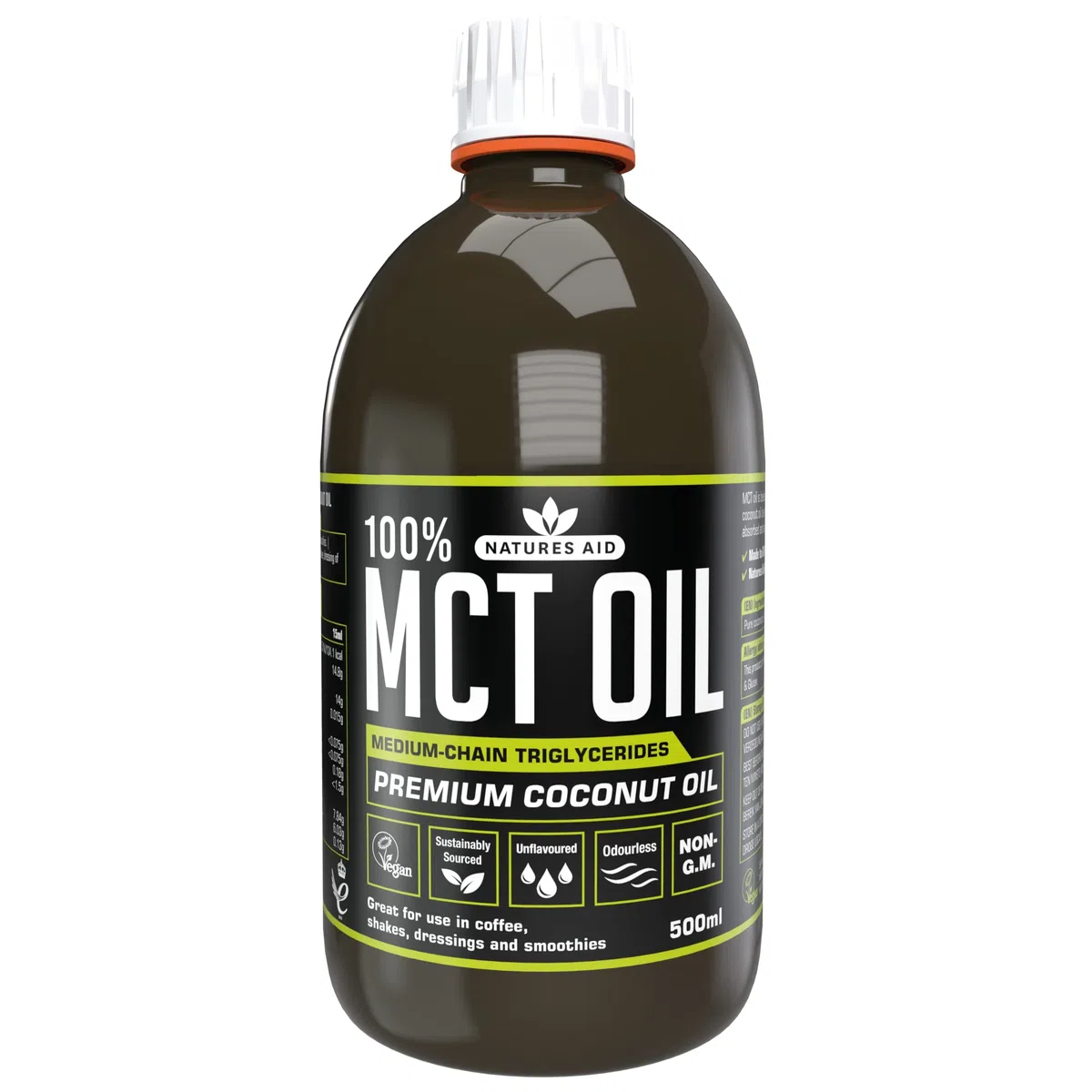 Natures Aid 100 Percento MCT Coconut Olio 500 ml