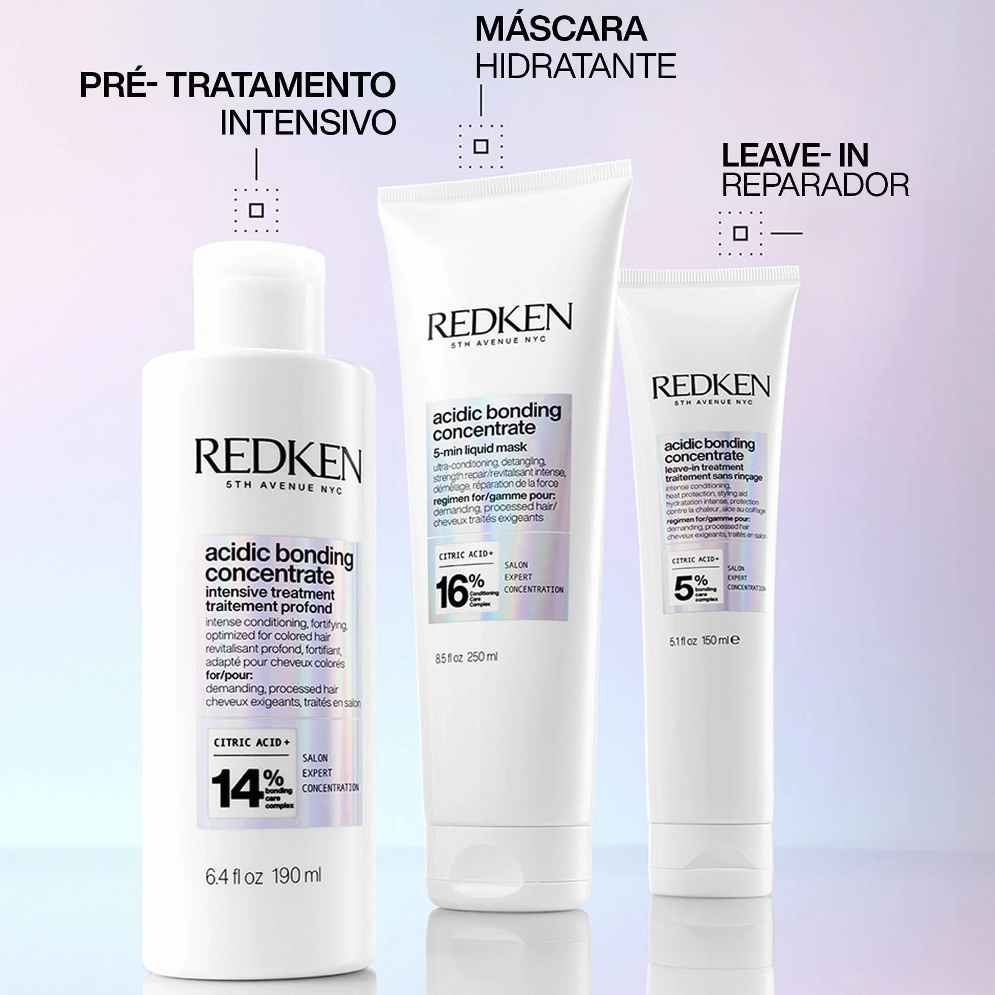 Redken Trattamento Intensivo Pre-Shampoo per Tutti i Tipi di Capelli Danneggiati e Fragili, Riparazione Intensa, Formula Vegana, Acidic Bonding Concentrate, 190 ml