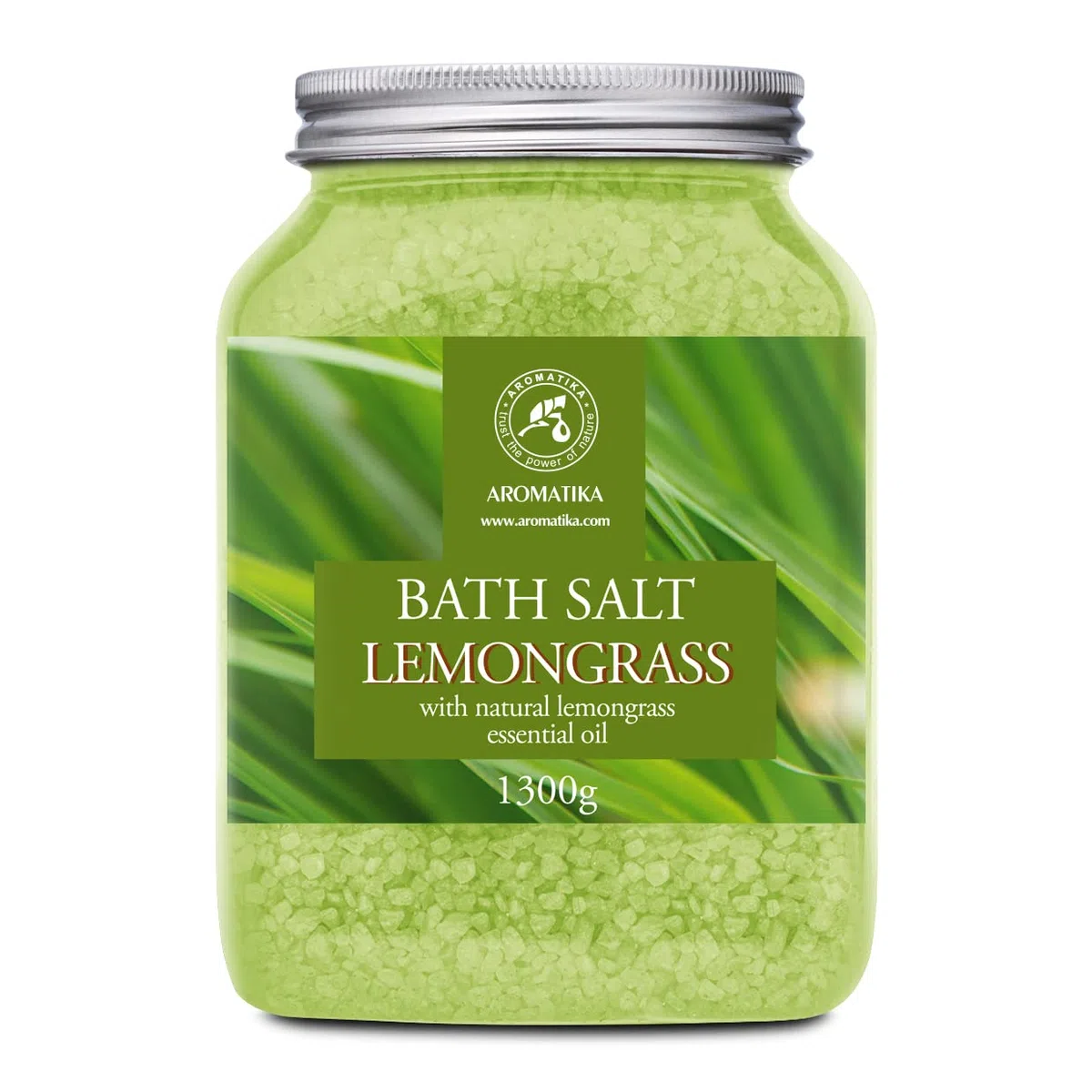 Sale Marino con Olio Essenziale di Citronella 1300g - Sali da Bagno Naturali per un Buon Sonno - Riduzione dello Stress - Cura del Corpo - Rilassamento - Bellezza - Aromaterapia