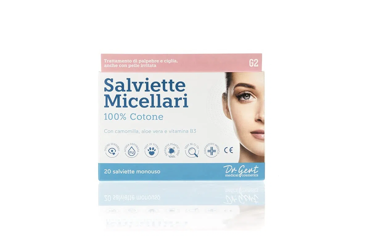 Dr. Gert 20 Salviette micellari monouso 100% Cotone