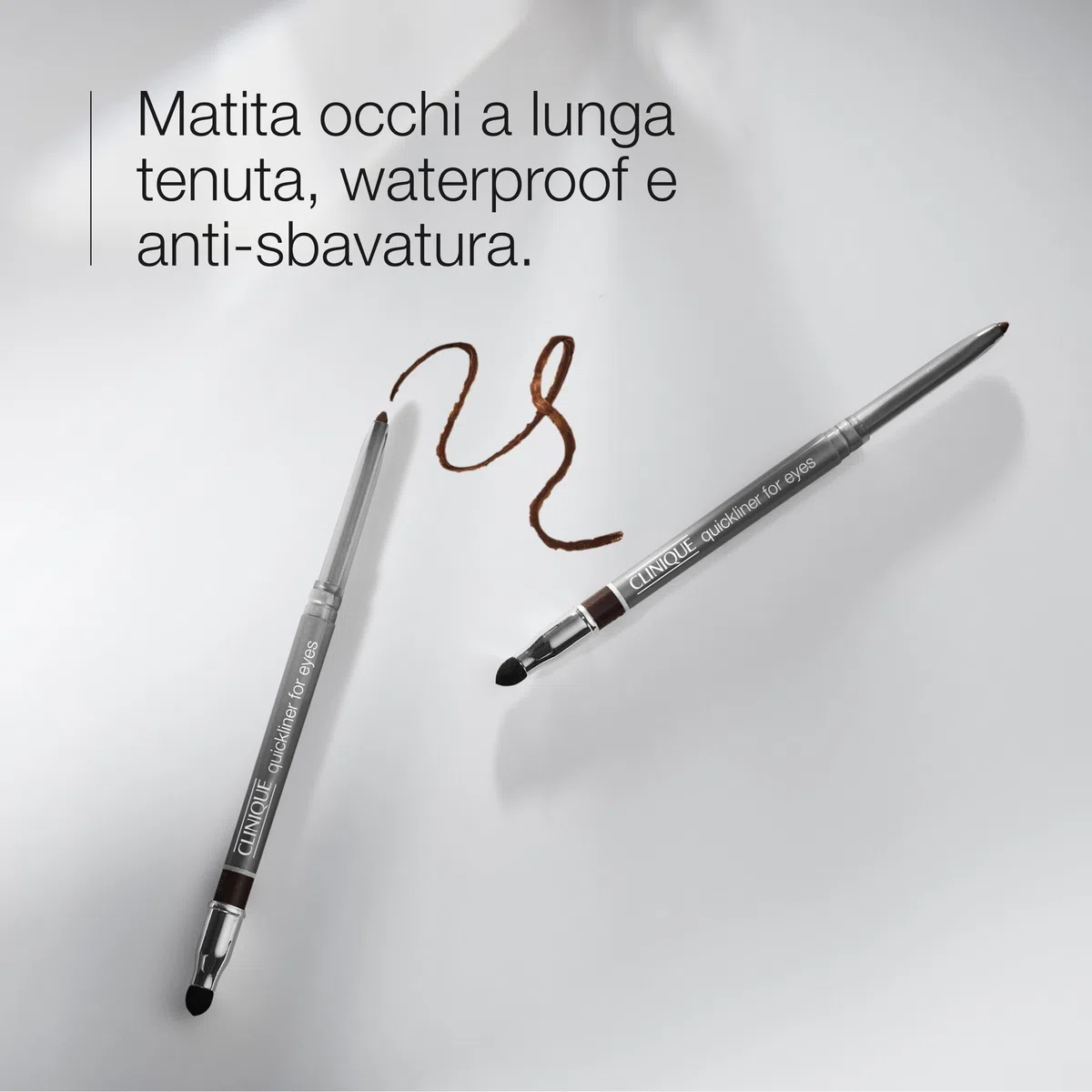 Clinique Quickliner For Eyes matita eyeliner | Resistente all'acqua, anti-sbavature, ideale per occhi sensibili