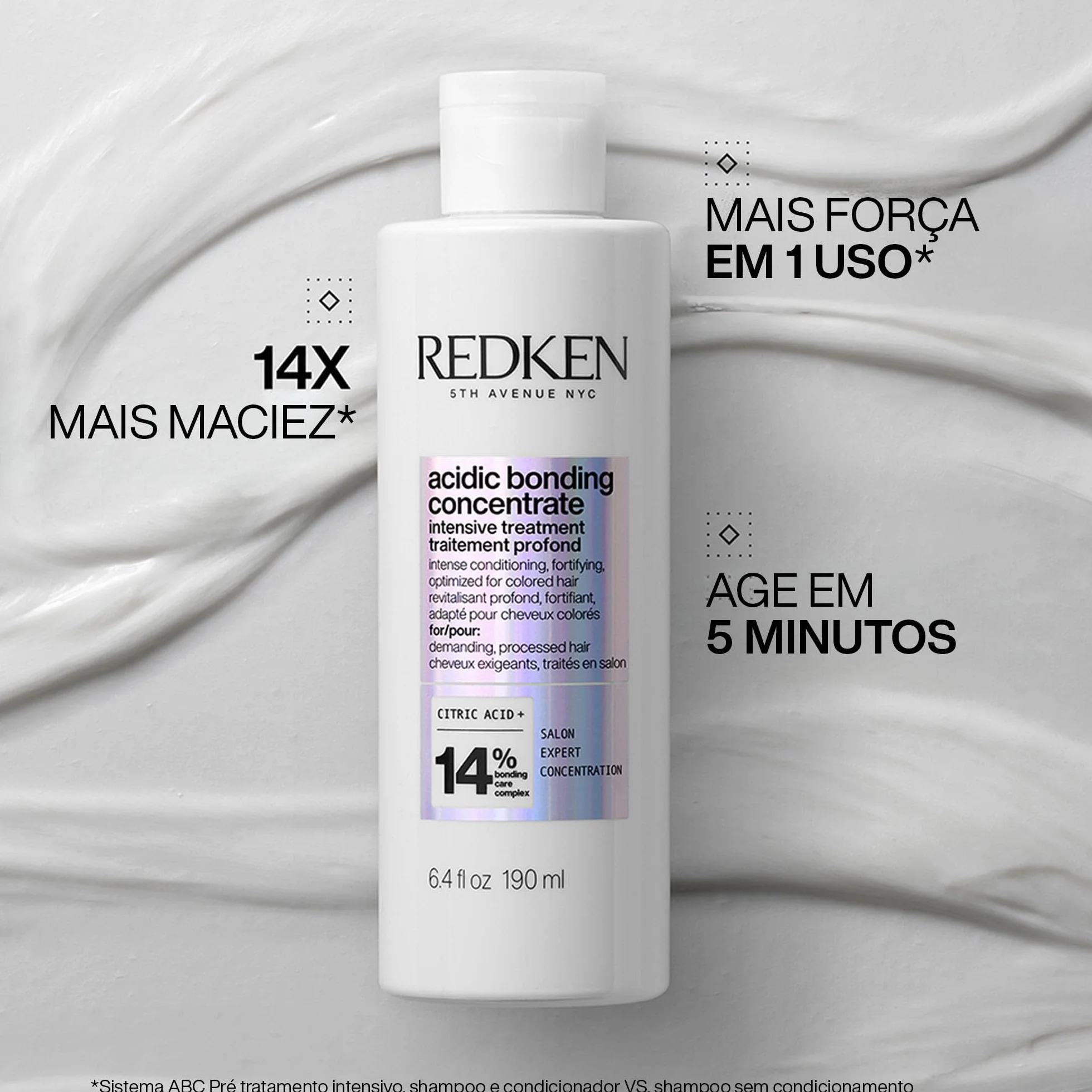 Redken Trattamento Intensivo Pre-Shampoo per Tutti i Tipi di Capelli Danneggiati e Fragili, Riparazione Intensa, Formula Vegana, Acidic Bonding Concentrate, 190 ml