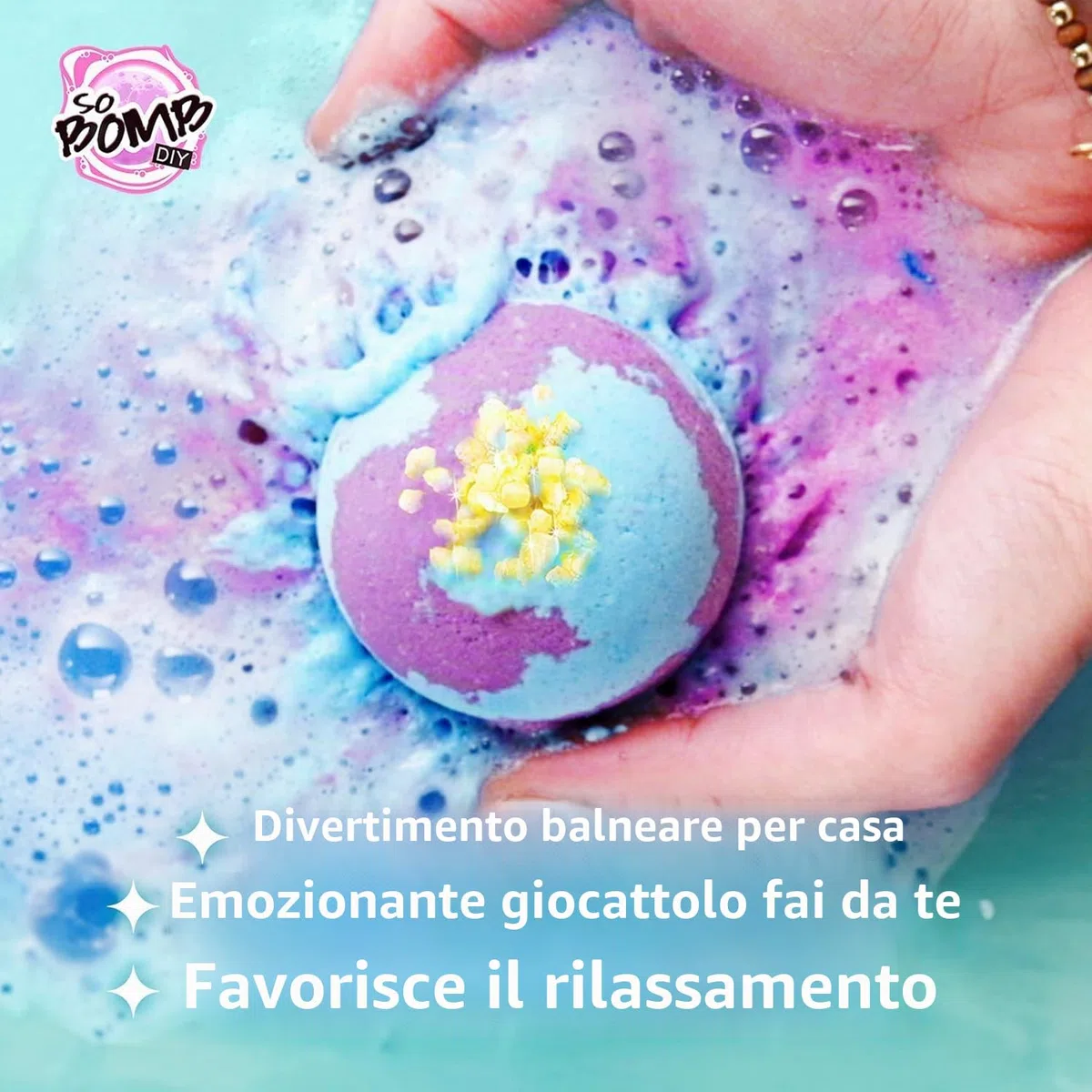 So Bomb DIY - Kit di bombe da bagno aromatiche, confezione da 6, multicolore