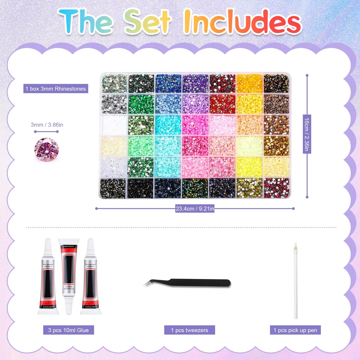 Yozexin Bedazzling Kit (Multicolor-42)