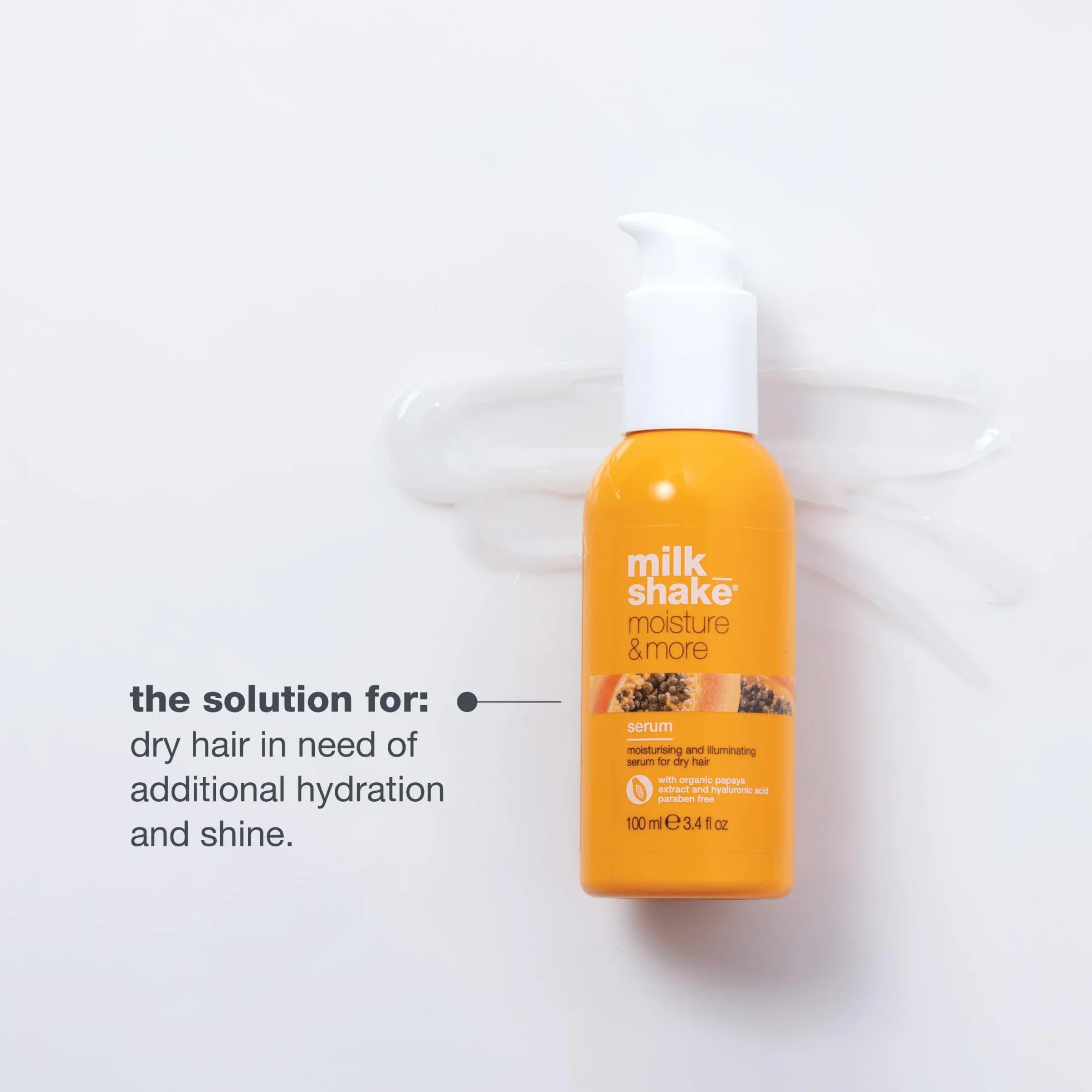 milk_shake | Moisture & More Siero Capelli Idratante e Illuminante 100 ml, Made in Italy