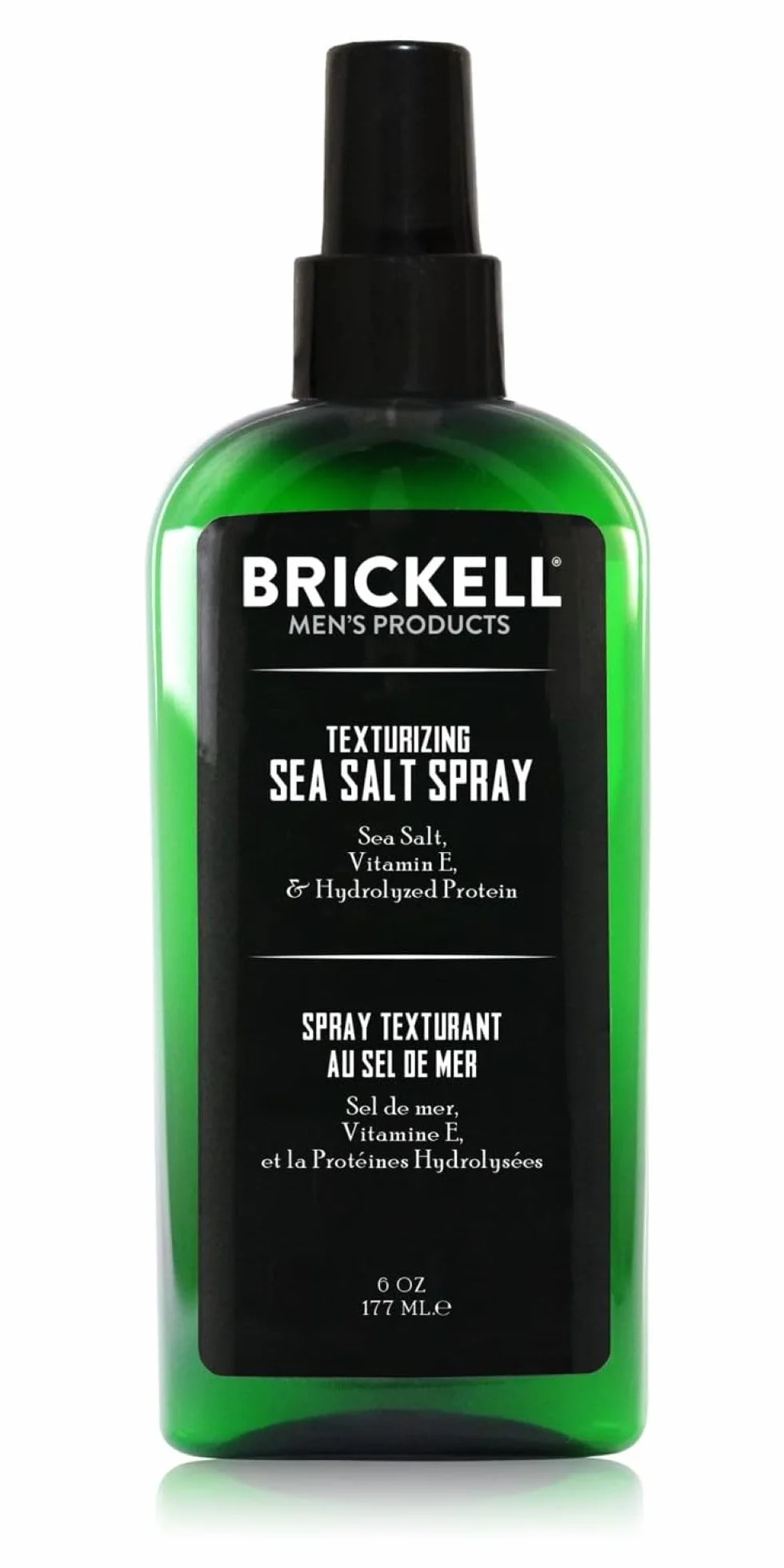 Brickell Men's Texturizing Sea Salt Spray per uomo, naturale e biologico, senza alcool, solleva e texturizza i capelli, 177ml