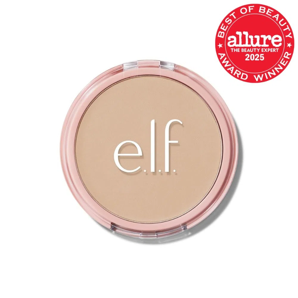 e.l.f. Halo Glow Powder Filter, Polvere Fissante Compatta, Coprenza Leggera e Modulabile, Sfuma L'aspetto dei Pori, Con Soffio Vellutato e Specchio, Vegano & Cruelty-Free, Light Neutral
