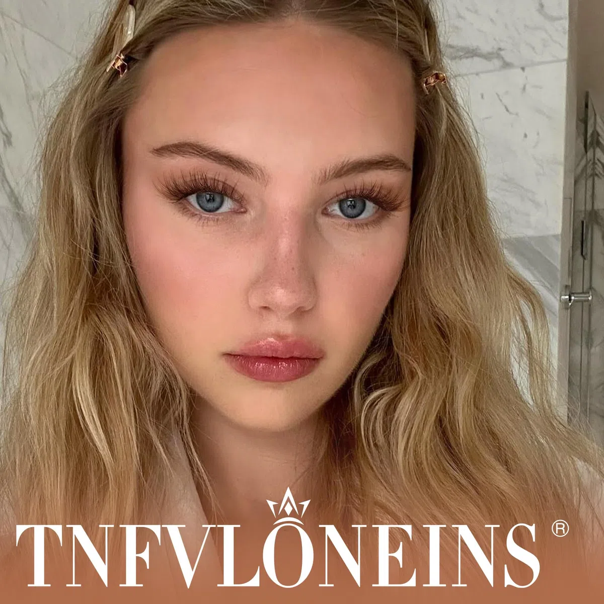 TNFVLONEINS Kit di Estensioni Ciglia Marroni a Ciuffi, Estensioni Ciglia Naturali a Ciuffi, Kit di Estensioni Ciglia Soffice, Kit di Estensioni Ciglia Sottili, Estensione