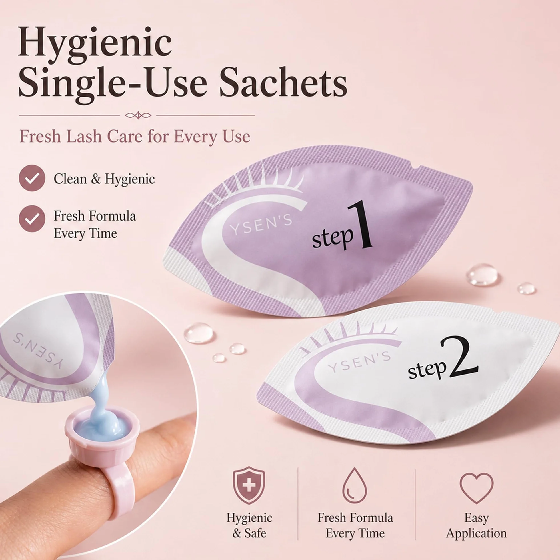 Ysen’s Kit Laminazione Ciglia e Sopracciglia con Tinta Nera – Set Completo 3-in-1 per Lash Lift & Brow Lamination, Ideale per Salone e Domestico