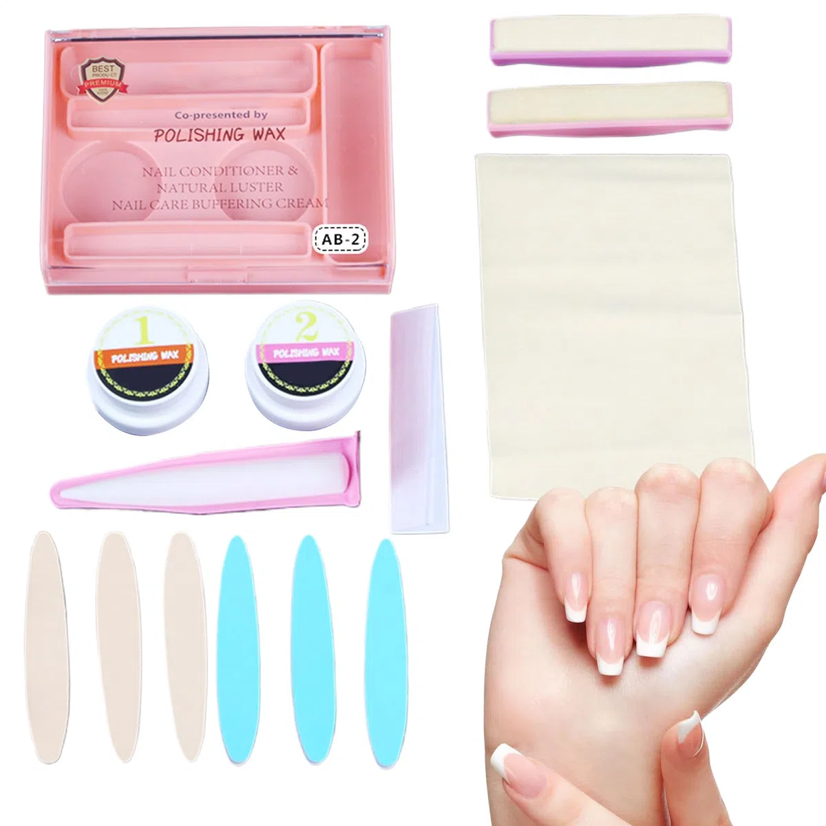 Kit Manicure Giapponese Chiodi in Polvere,Strumenti Versatili per Rafforzare Casa Ragazze Donne Bellezza Adulti Viaggio e Restauro