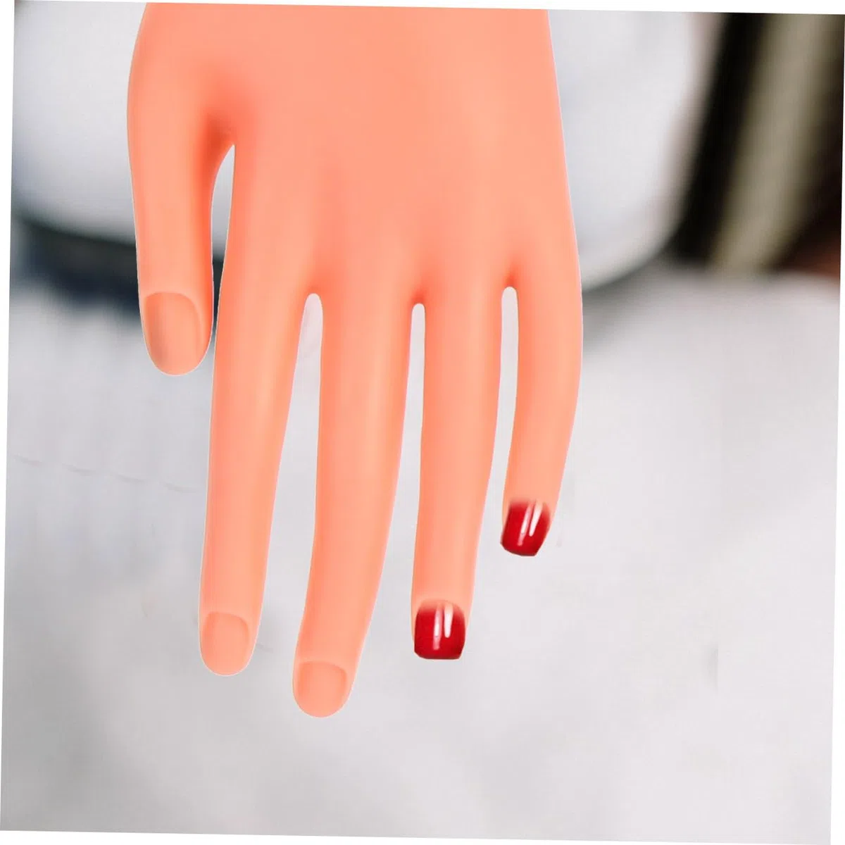 Hohopeti Mano per Pratica Unghie Riutilizzabile in Plastica Leggera Articolazioni Mobili per Formazione Manicure e Design Nail Art