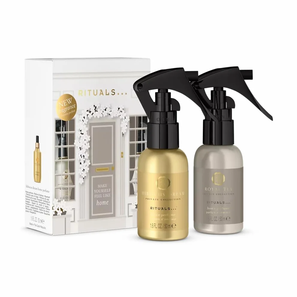 RITUALS Profumo per la casa, set regalo Hibiscus Dream e Royal Tea Room Spray, collezione privata, 2 x 50 ml, formato da viaggio