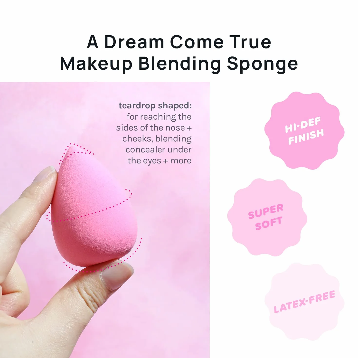 AOA Studio Wonder blender Collezione di spugne per il trucco senza lattice e ad alta definizione, set di 6 spugne per il trucco per cipria, crema e liquido, morbidissime, per miscelare cosmetici
