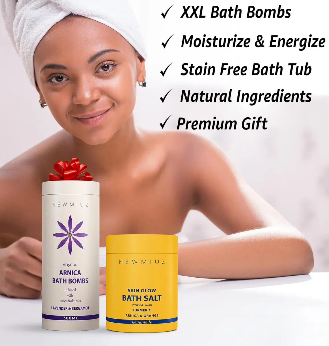 Organic 300mg Arnica Montana Oil Bath Bombs Gift Set Lavender Bergamot Essential Oils for Men & Women Anxiety Stress Relaxing Bath Bomb Set Bubble Bath Shower Fizzies Birthday Christmas Spa Gifts