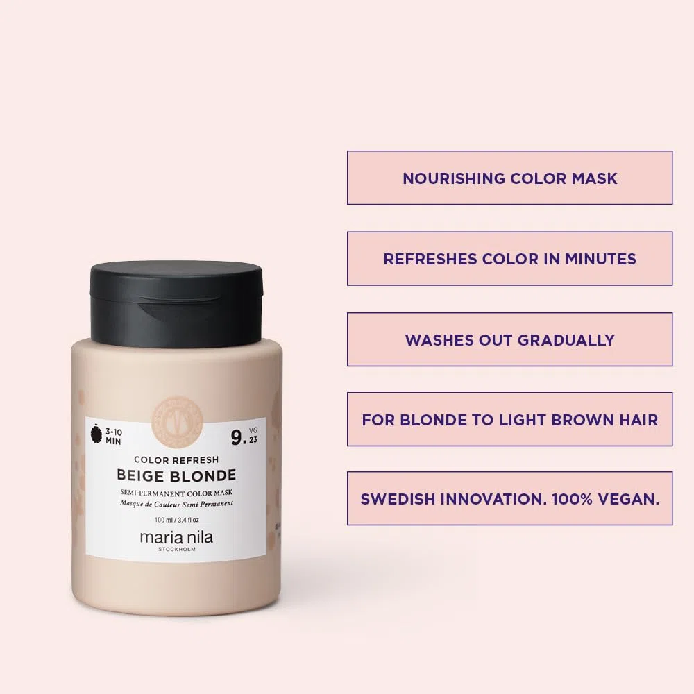 Maria Nila Colour Refresh, 100 ml, Maschera per capelli, Pigmenti Semi-Permanenti, Prodotto 100% Vegano e Senza Solfati/Parabeni