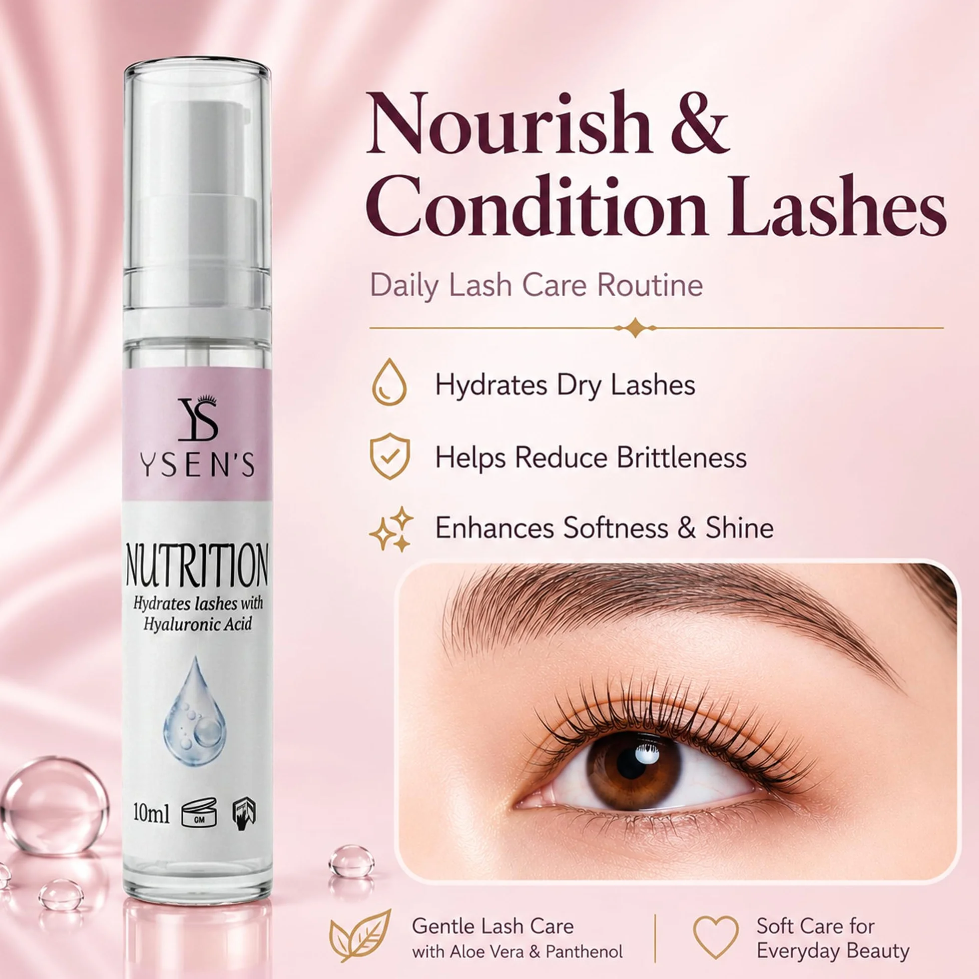 Ysen’s Kit Laminazione Ciglia e Sopracciglia con Tinta Nera – Set Completo 3-in-1 per Lash Lift & Brow Lamination, Ideale per Salone e Domestico