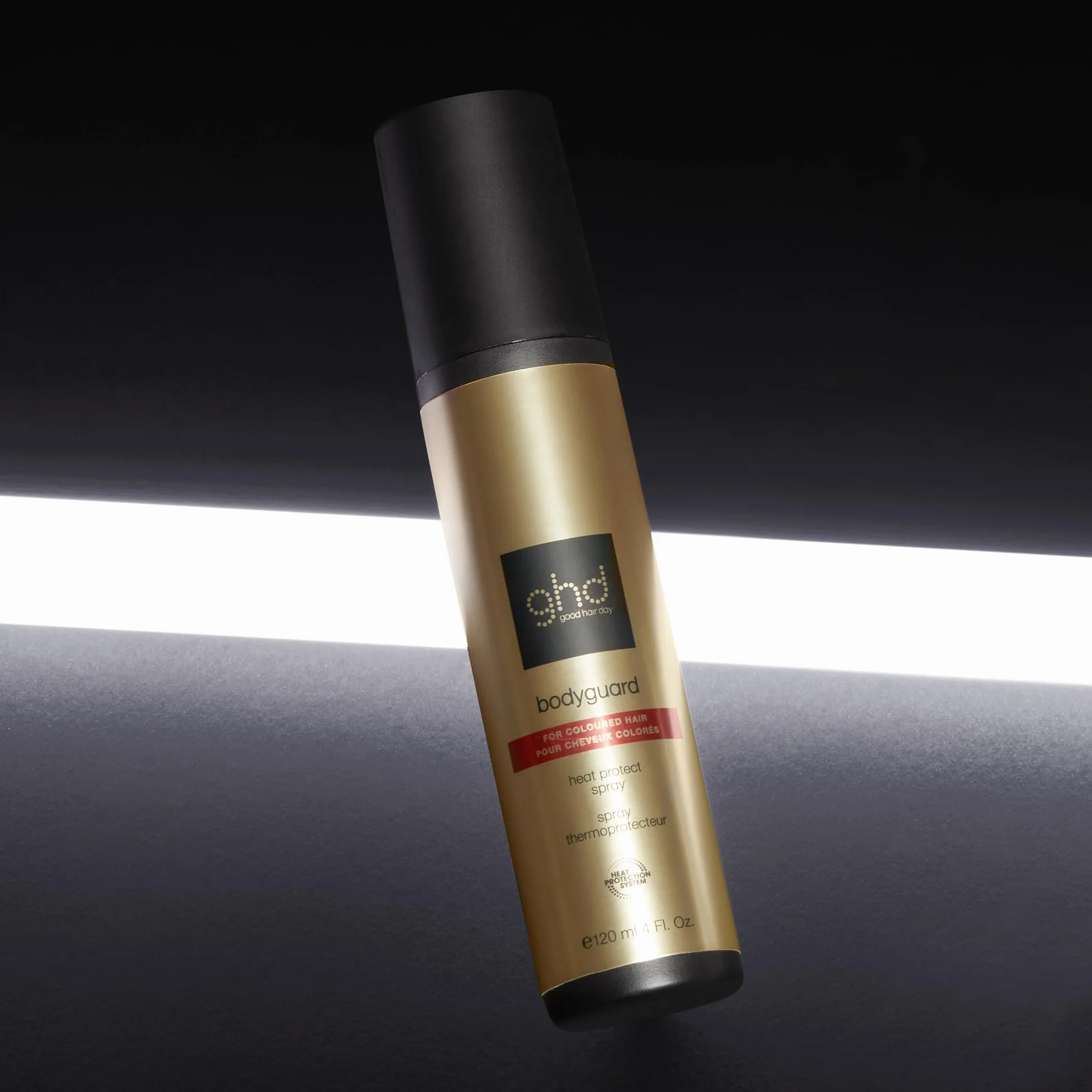 ghd Bodyguard Spray Protettivo per il Calore – Protezione Invisibile e Leggera, Protegge dai Danni da Calore, Protezione UV, Non Appiccicoso e Condizionante – Per Capelli Colorati – 120ml