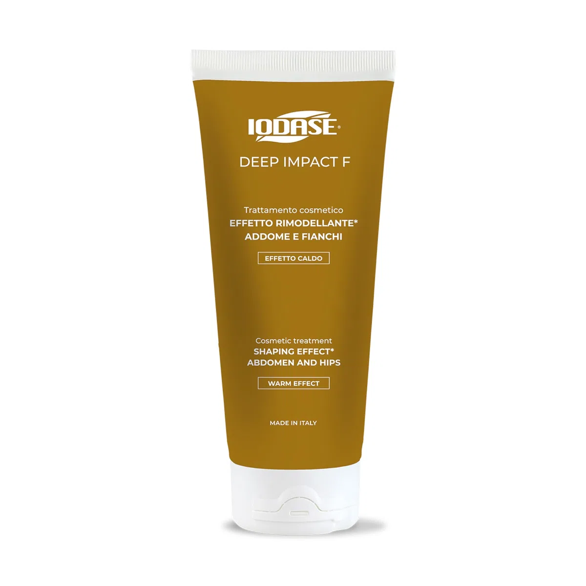 Iodase Deep Impact F Crema Rimodellante 200ml, Lipolitica e Tonificante con Fosfatidilcolina, Edera e Spirea, Combatte Accumulo di Grasso su Addome e Fianchi, Migliora Elasticità e Compattezza
