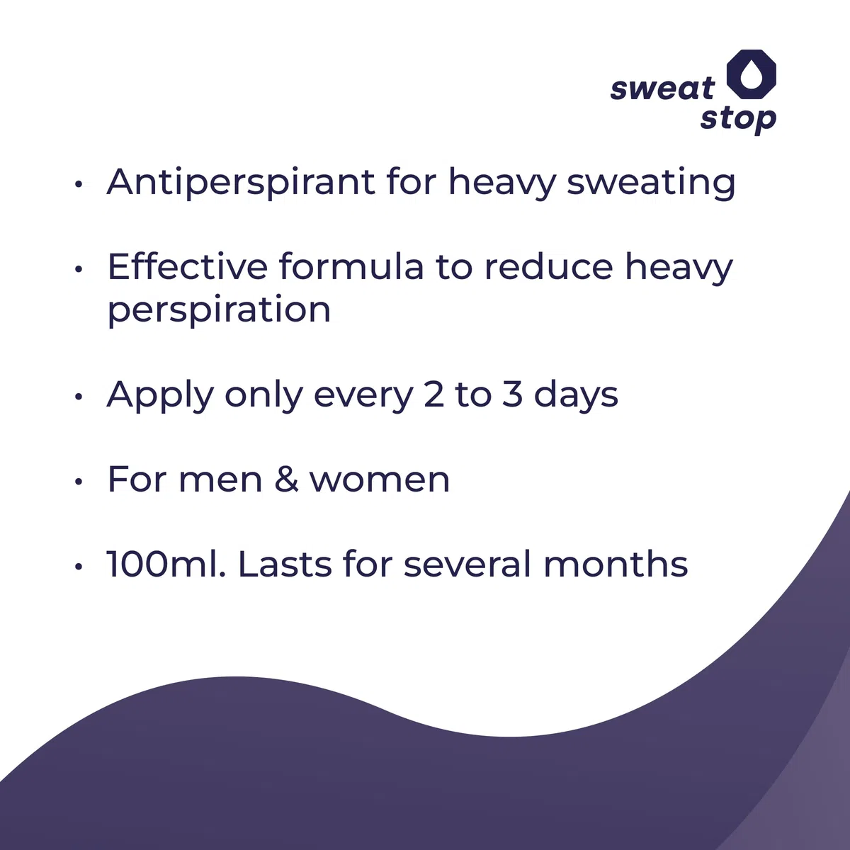 SweatStop Aloe Vera FORTE Antitraspirante Spray Ascelle 100ml contro sudorazione intensa - Anti sudore Antiperspirante Deo per Lui & Lei - 24-48h