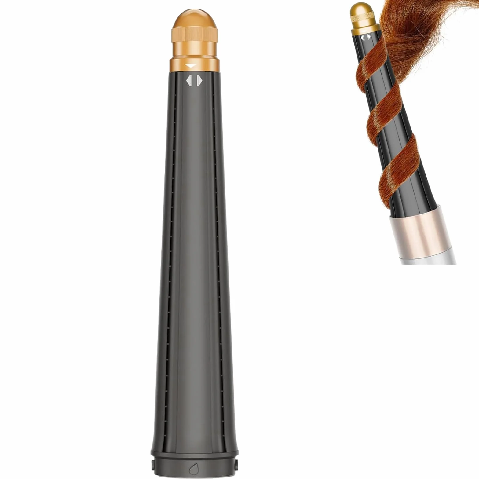 Accessorio Riccioli Conici per Dyson Airwrap, 20-36 mm, Dorata | Compatibile con HS01/HS05/HS08, Ferro Conico Capelli