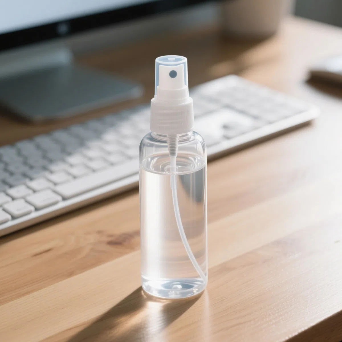 MUKSEUT 40 flaconi spray da 100 ml, in plastica, trasparenti, ricaricabili, con tappo, per oli essenziali, toner, profumi