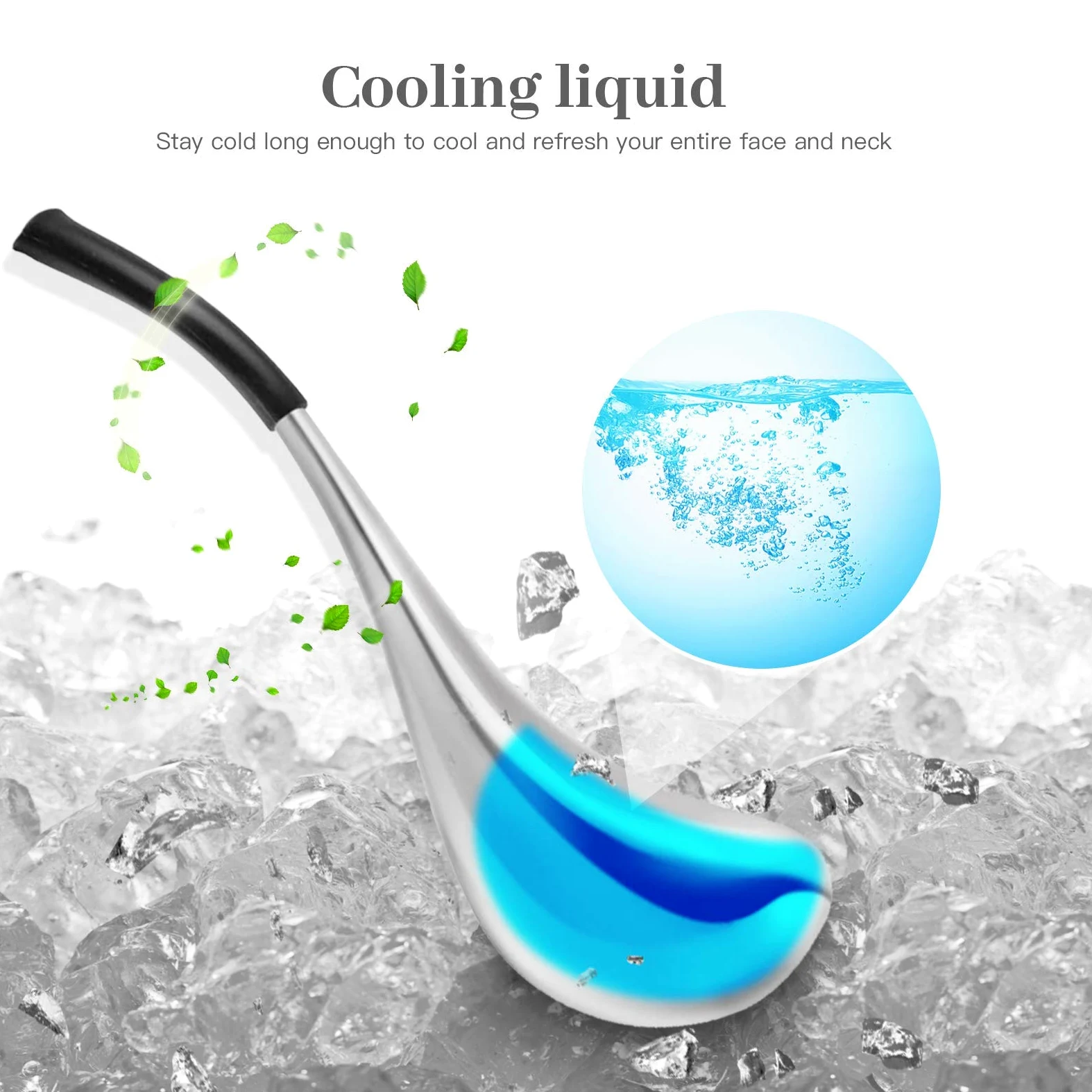 VXDAS Cryo Sticks, Massaggio facciale in acciaio inossidabile, Globi di ghiaccio,rullo di raffreddamento per collo, occhi, anti sbuffo, trattamento anti-invecchiamento