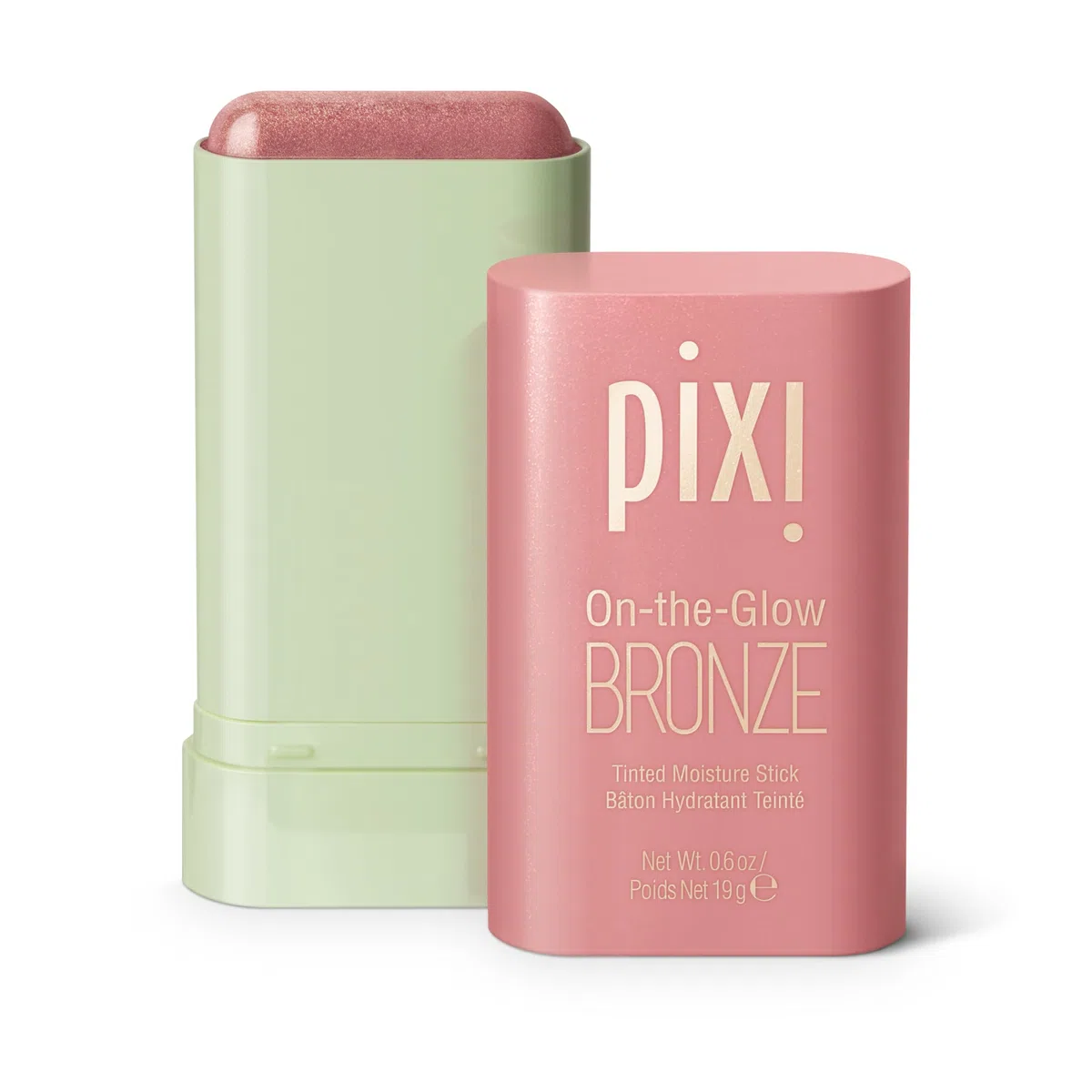 Pixi Beauty On-the-Glow Bronze | Colore: WarmGlow | Stick Abbronzante Idratante per Guance e Labbra | Con Ginseng, Aloe Vera e Estratti di Frutta | Senza Parabeni | 19 g / 0,6 oz