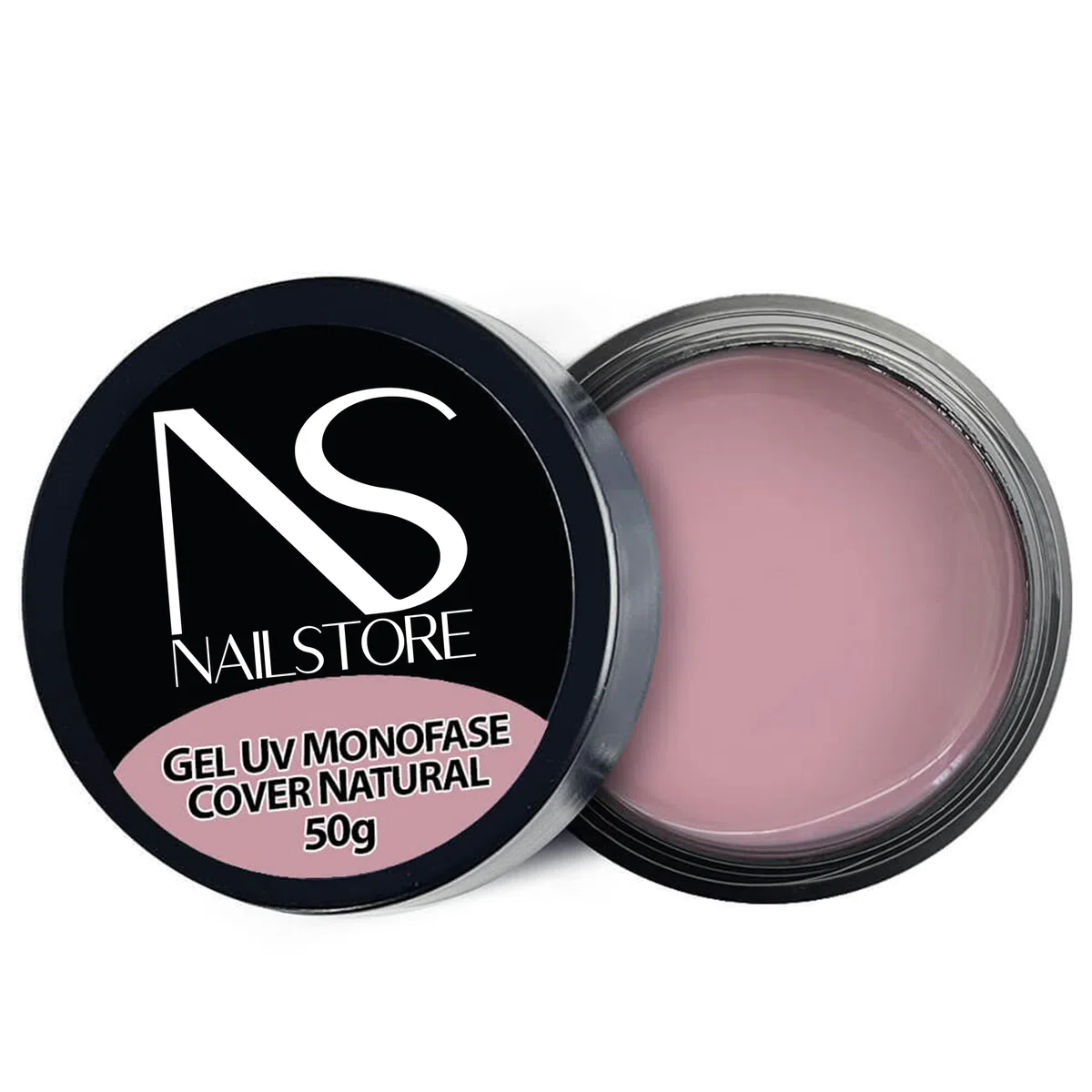 NAILSTORE - Gel UV Led Costruttore Monofasico Cover Natural - media densità - autolivellante - camouflage - facile lavorabilità – adatto per Refill e allungamento con cartina (50 g)