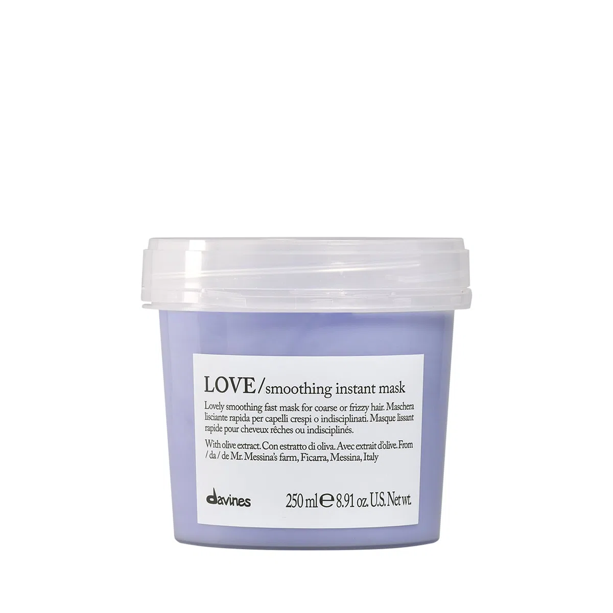 Davines Love Smoothing Instant Mask 250ml - Maschera lisciante rapida
