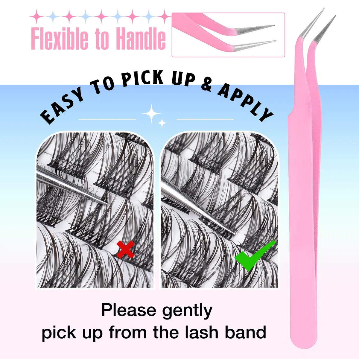 Wispy - Kit di extension per ciglia fai da te, effetto naturale, con ciuffetti a C, volume 10-16 mm, kit per ciglia singole con rimozione ciglia Newcally