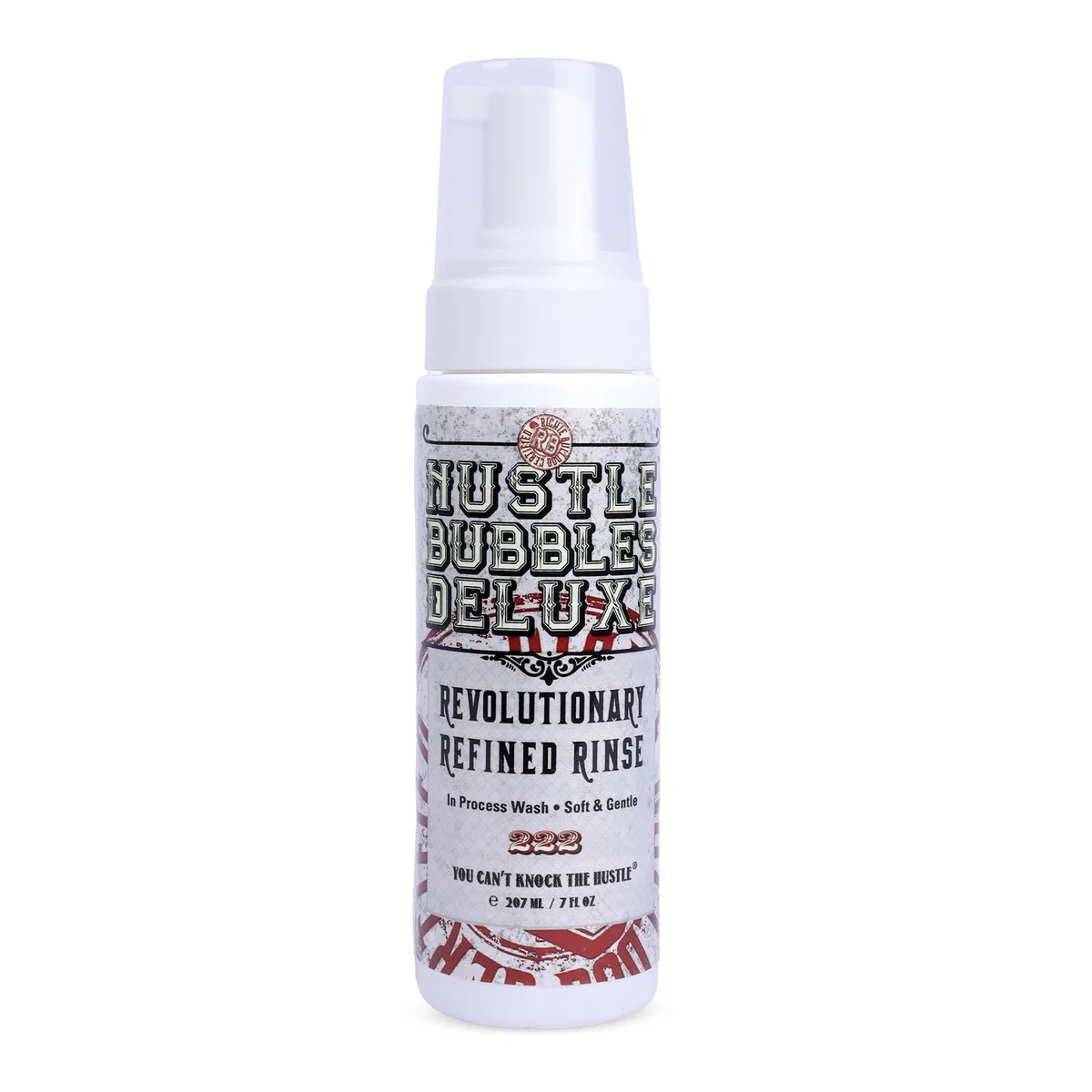 Hustle Bubbles Deluxe Mousse Detergente 207ml – Schiuma detergente per tatuaggi e cura delicata della pelle – Lenisce durante e dopo il tatuaggio – Rimuove sebo, sporco e sangue – Vegano, senza alcool