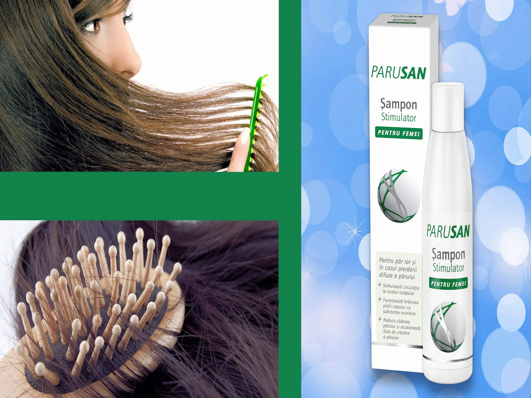 Parusan - Shampoo per trattamento intensivo anticaduta da donna, per stimolare la ricrescita dei capelli e per aiutare ad arrestarne la perdita, 200 ml