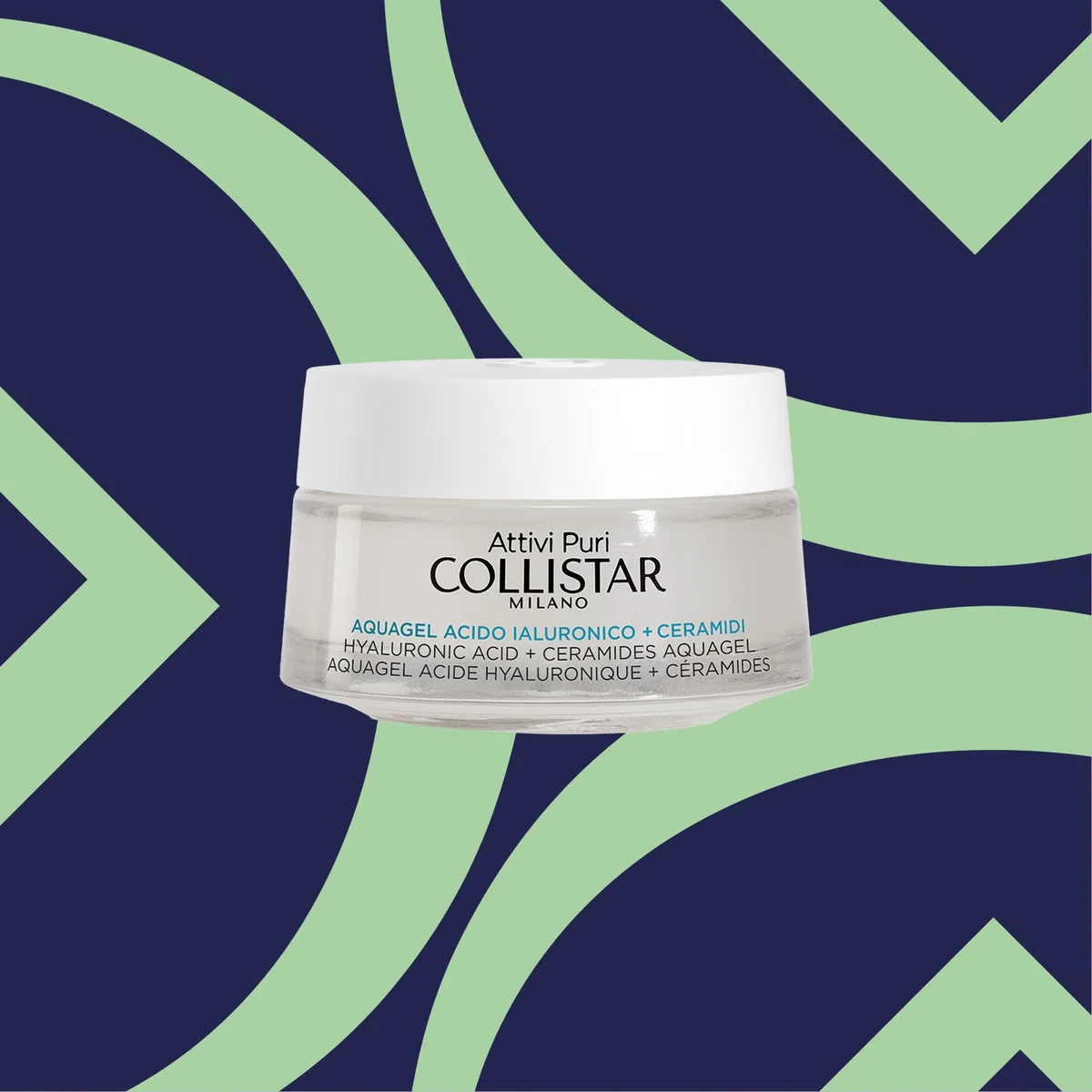 Collistar Aquagel Acido Ialuronico + Ceramidi, Crema-gel Idratante Liftante in Profondità con 4 Pesi Molecolari, Lifta e Minimizza le Rughe, Preserva l'Equilibrio del Microbioma Cutaneo, 50ml