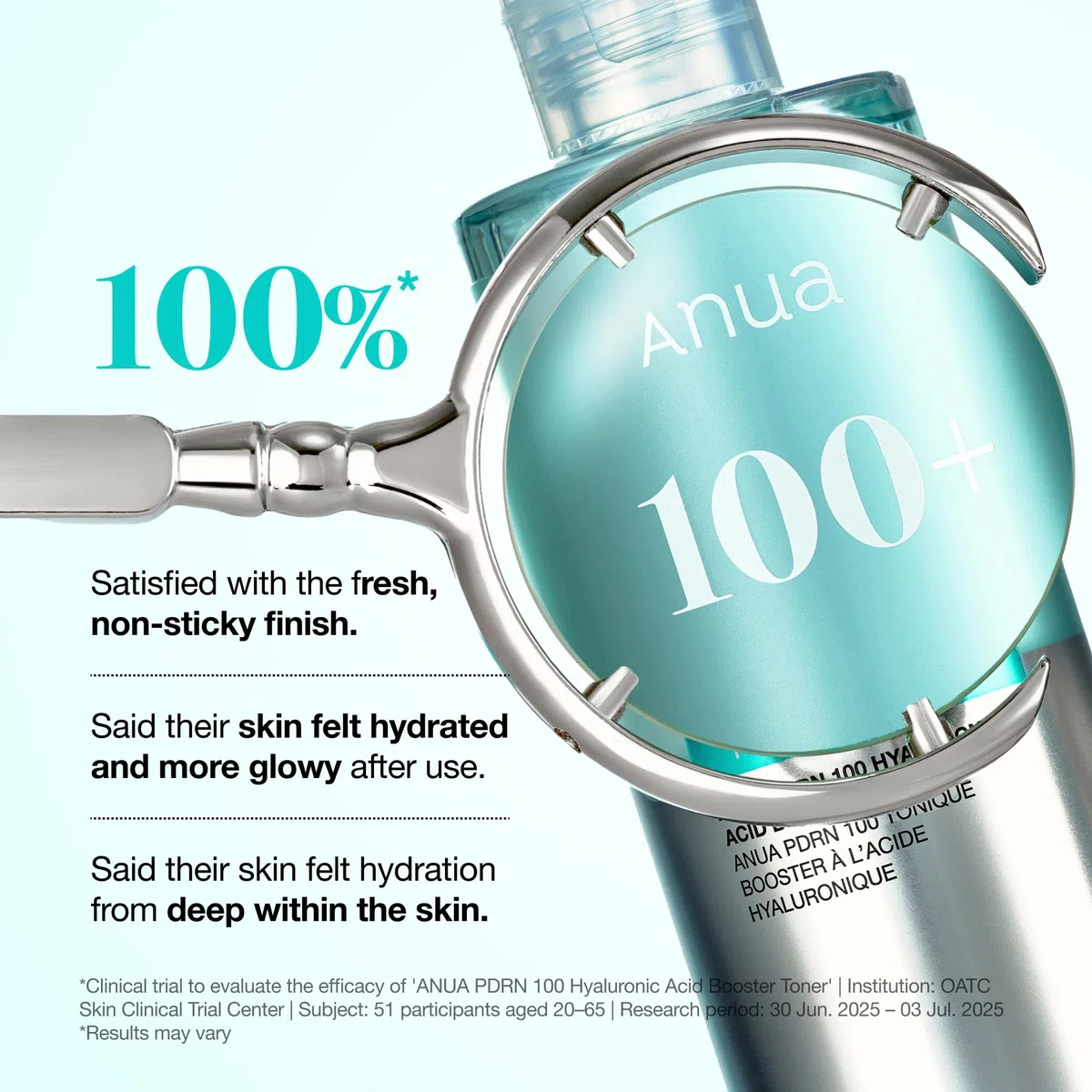 Anua PDRN 100 Hyaluronic Acid Booster Toner - Tonico viso coreano idratante glow e rimpolpante con PDRN (DNA di salmone) e Acido Ialuronico, non appiccicoso, per pelle secca e sensibile (250 ml)