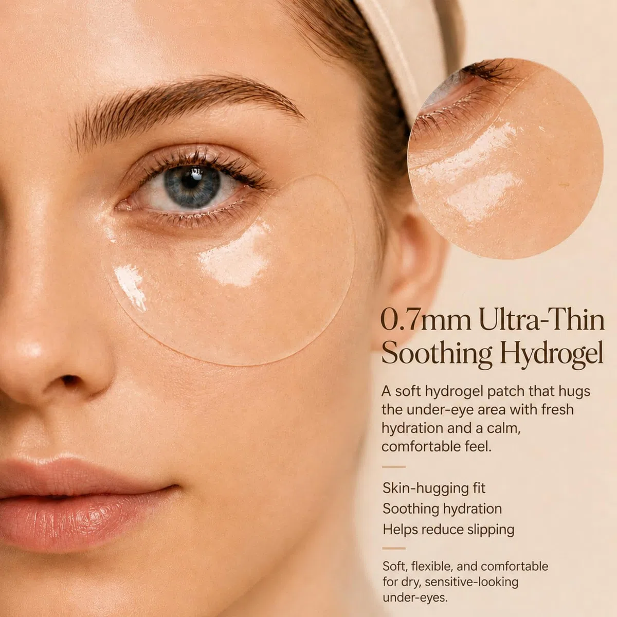 TINTARK Patch Occhi Oat So Smooth 28 Paia – Hydrogel Eye Mask con Crisantemo, Miele di Manuka e Avena, Anti Rossori e Secchezza, Idratante e Riparatore per Pelle Sensibile, Cura di Sé e Relax
