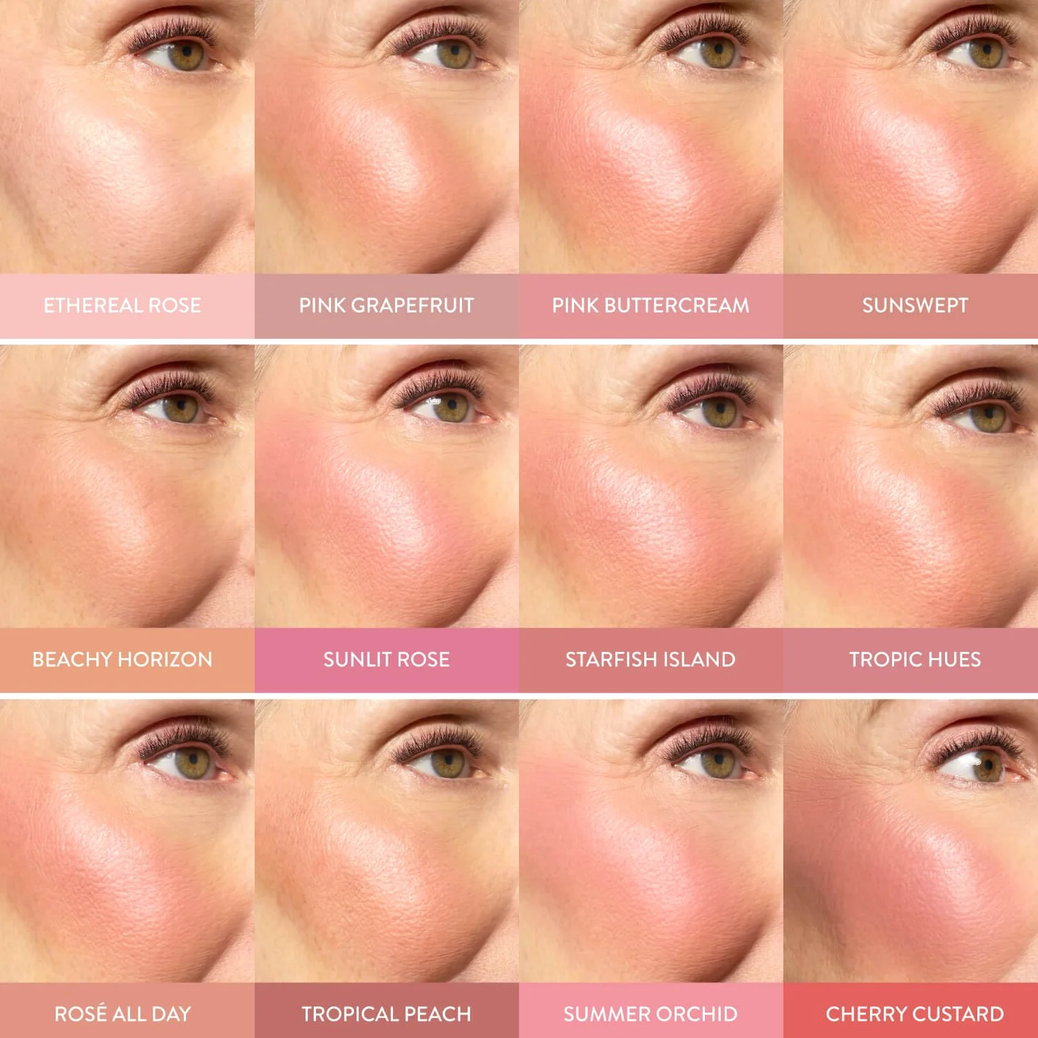 LAURA GELLER Blush Polvere Cotto Blush-n-Brighten – Fard Make Up in Polvere Marmorizzato, Cremoso e Leggero, Finish Satinato