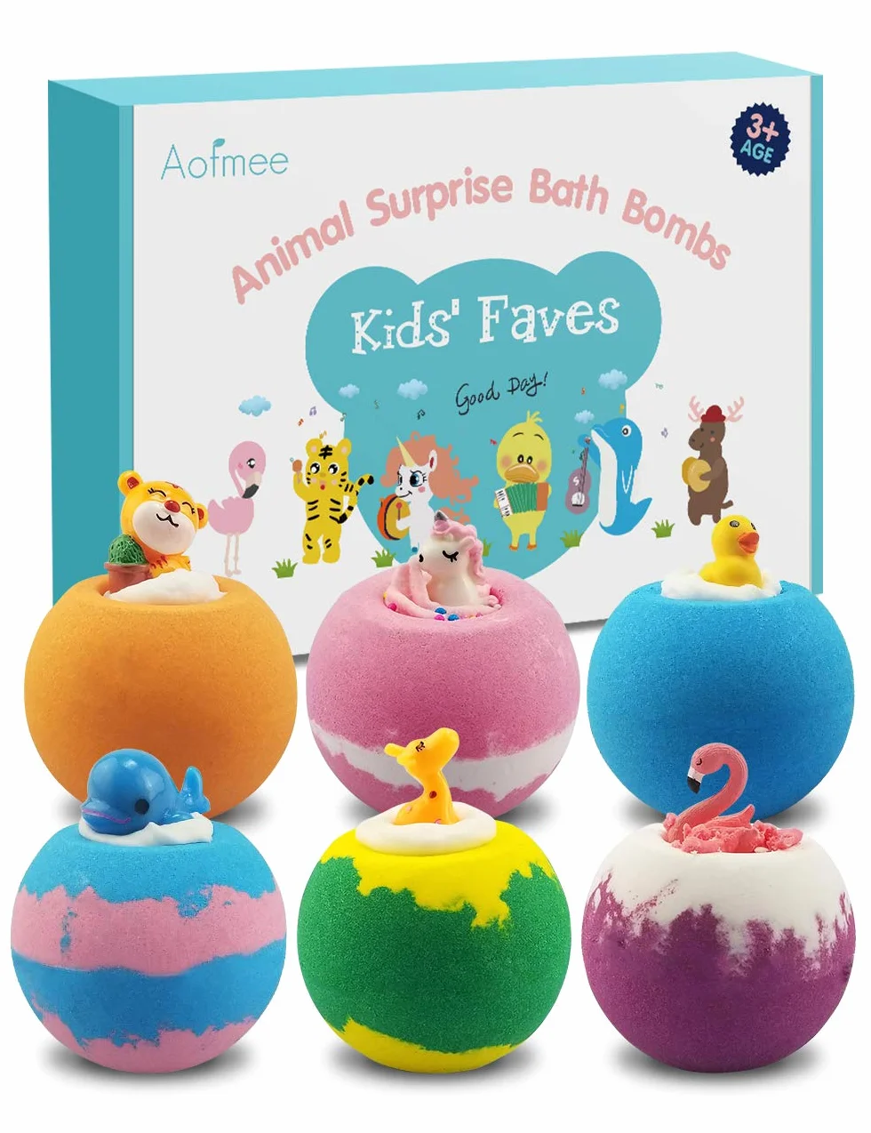 Bombe da Bagno Bambini, Bomba da Bagno Effervescenti con Sorpresa, Karitè e Burro di Cacao Idratanti, Fatto a Mano, Compleanno Pasqua Regali di Natale Idee Regalo per Donne, Ragazze, Ragazzi