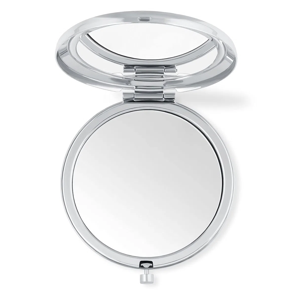 Maverton Specchio Rotondo da Borsetta - Personalizzazione a Incisione Laser - 2 in 1 - Specchio Ingranditore + Specchio - Specchio Trucco - regalo donna compleanno - Cuori