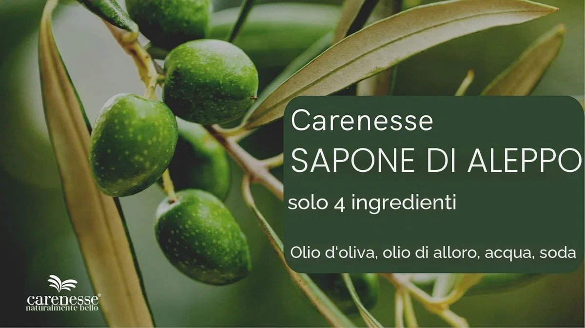 Carenesse Original Sapone di Aleppo 2 X 200 g, 60% di Olio d' oliva e 40% di Alloro, sapone naturale in realizzato a mano secondo tradizione vecchio ricetta e maturazione lungo tempo