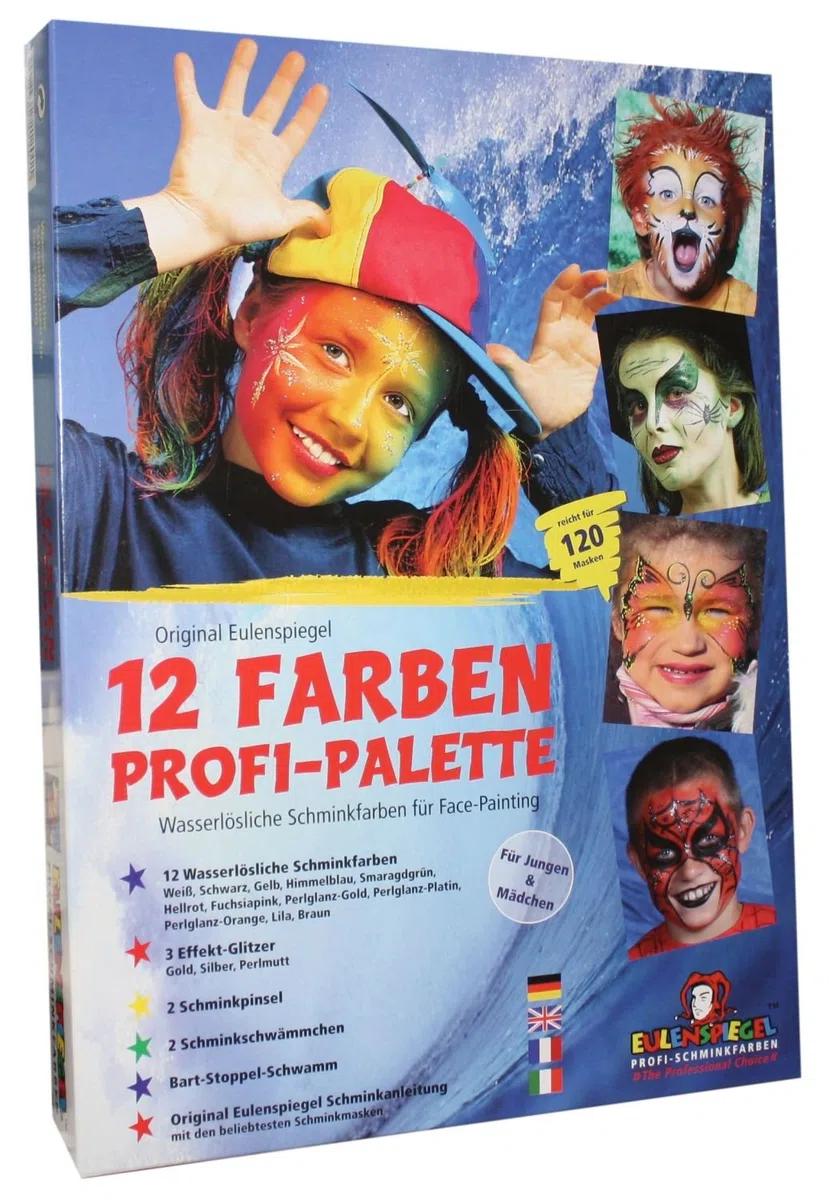 Eulenspiegel 12 Palette Di Colori, Make-Up