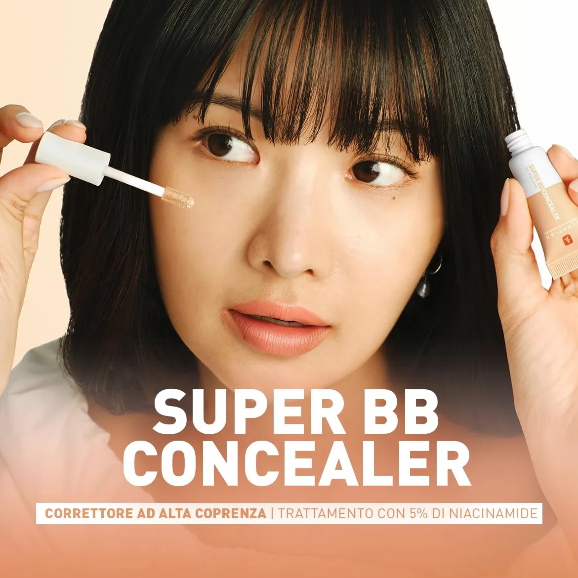 Erborian - Super BB Concealer – Correttore ad alta coprenza arricchito con Niacinamide e SPF 25 - Correttore per gli occhi idratante, finitura naturale – Trattamento Cosmetico Coreano