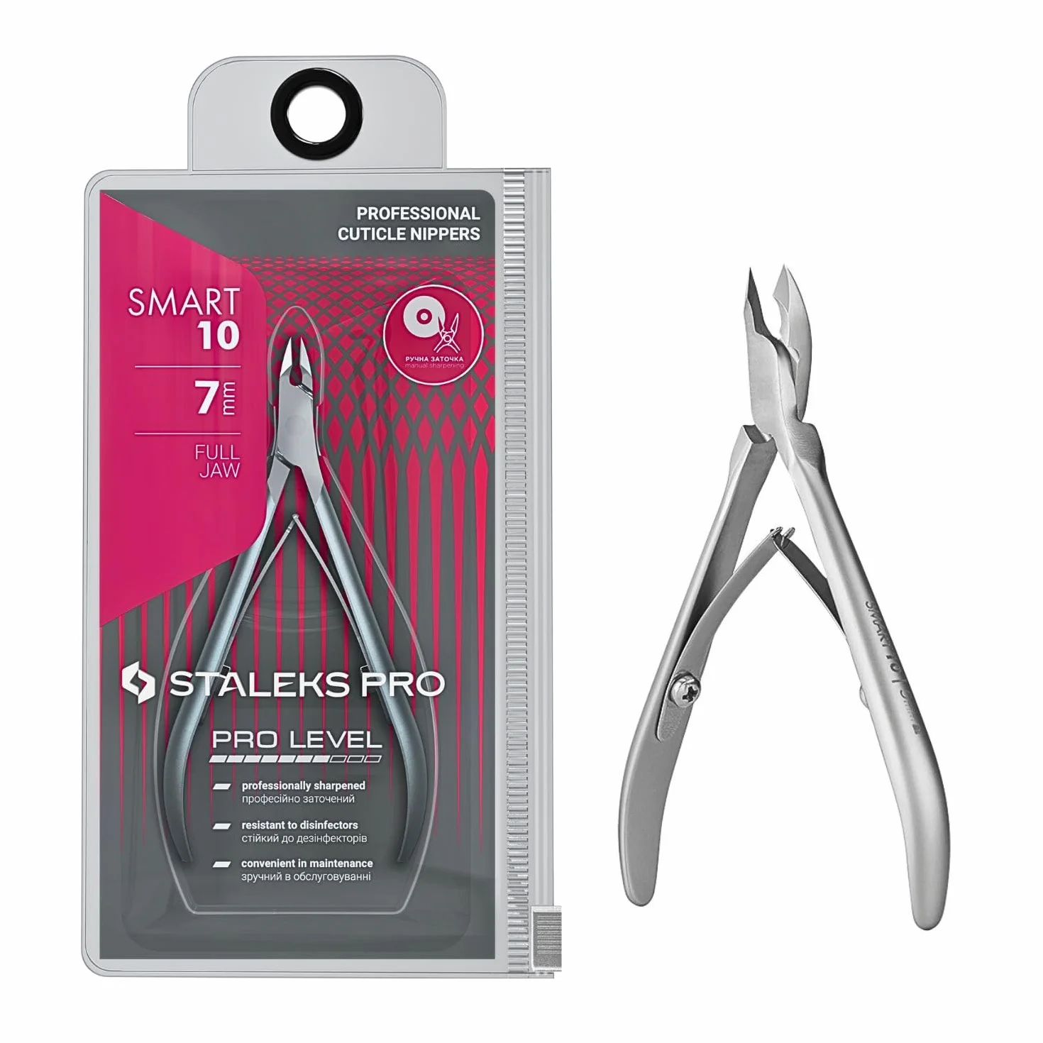 STALEKS PRO by Natury Nails Pinza professionale per cuticole 7 mm. Acciaio inossidabile. Smart 10-7