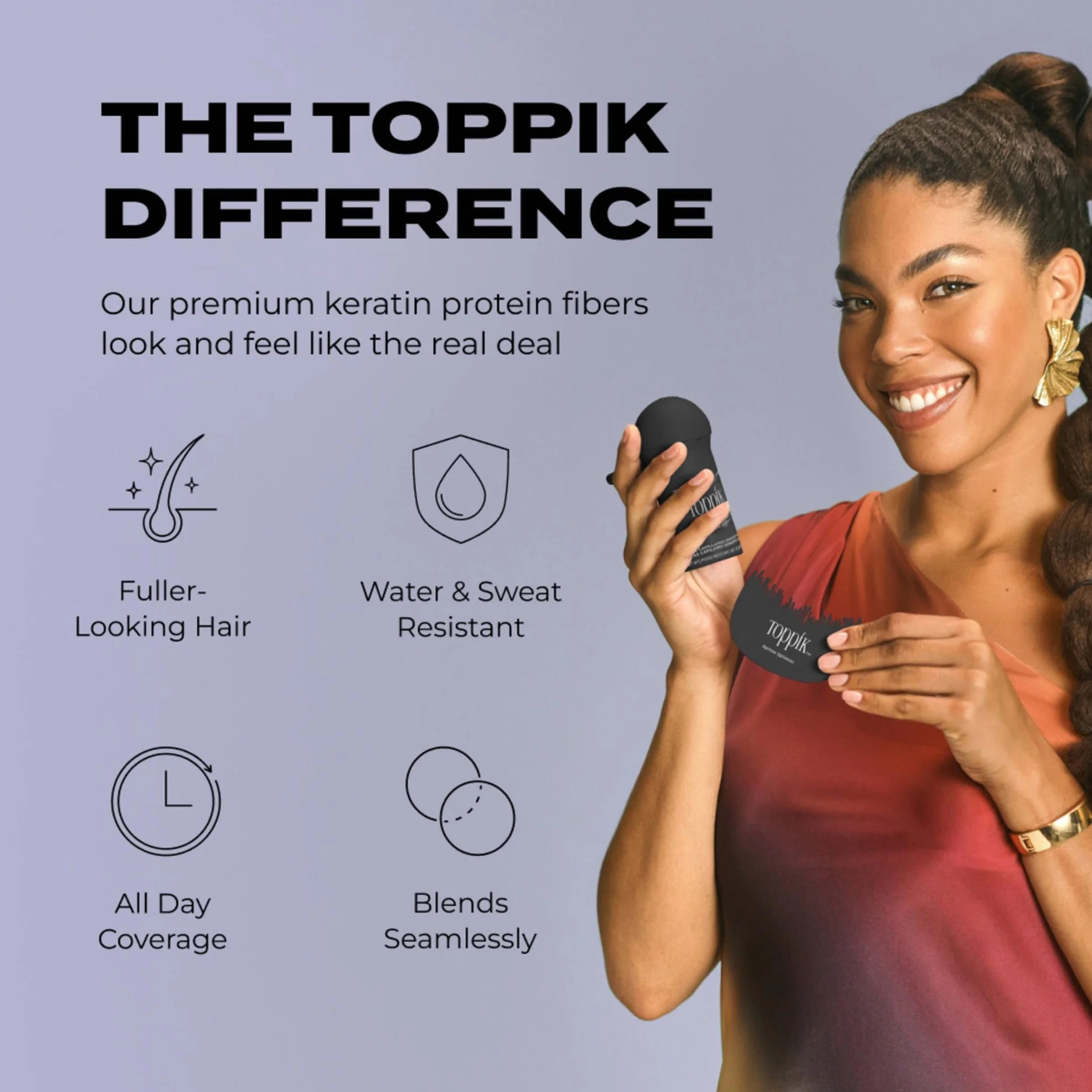 Toppik Fibre di cheratina per la costruzione dei capelli