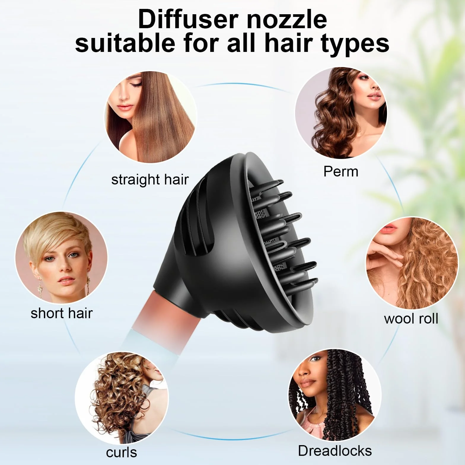 Diffusore Wave+Curl per Dyson Airwrap HS01 HS05 HS08, Diffusore capelli ricci per Dyson Airwrap accessori, Conversione per Dyson Airwrap Styler in Asciugacapelli