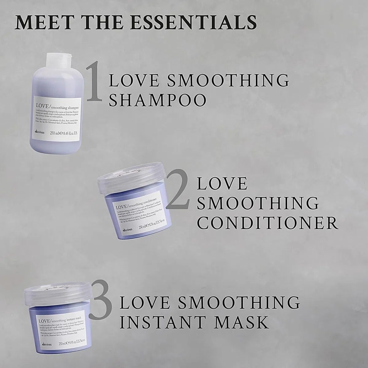 Davines Love Smoothing Instant Mask 250ml - Maschera lisciante rapida